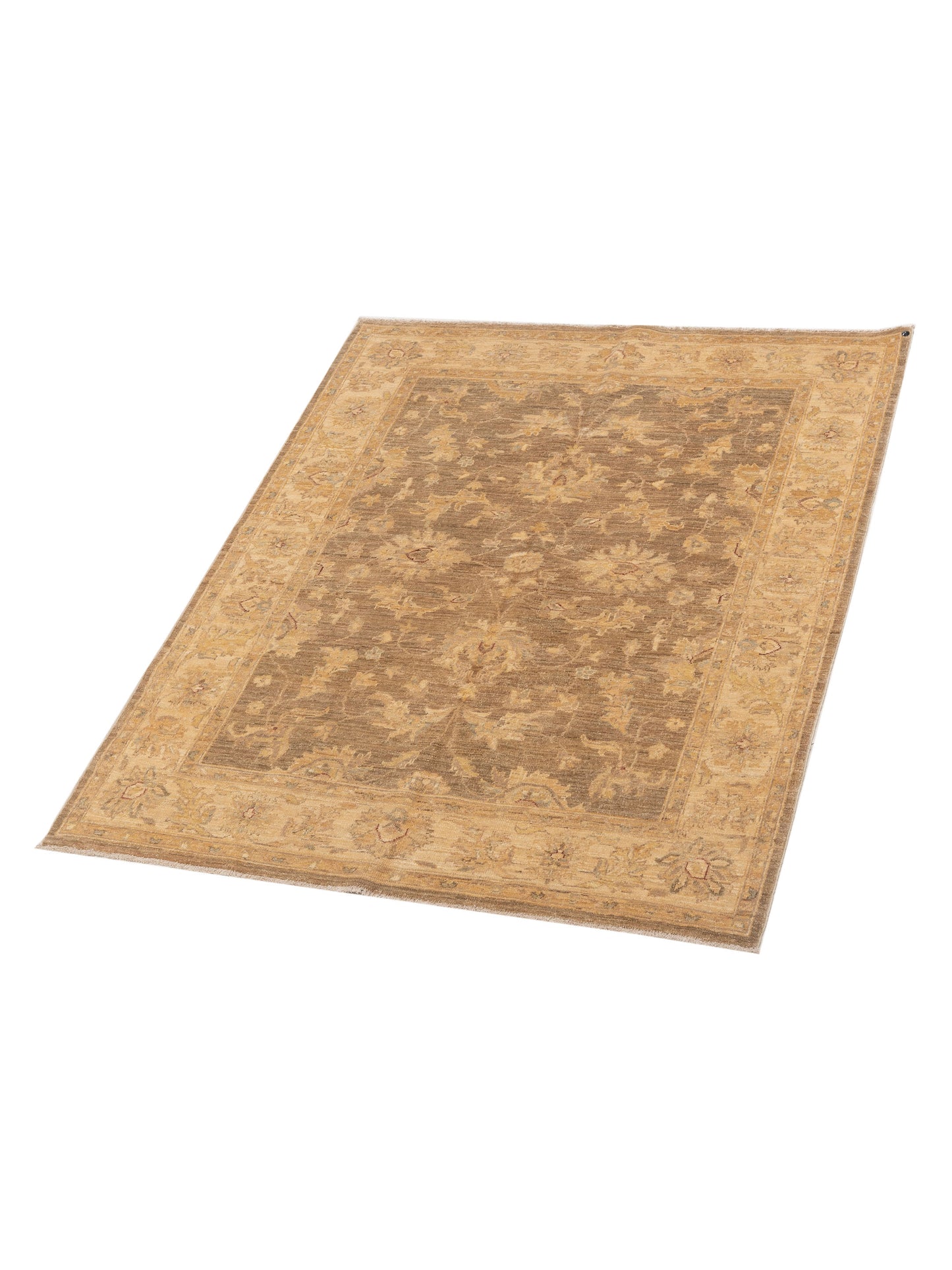 Sultan 116794 Green Ivory 5x6.4 Hand Knotted Rug