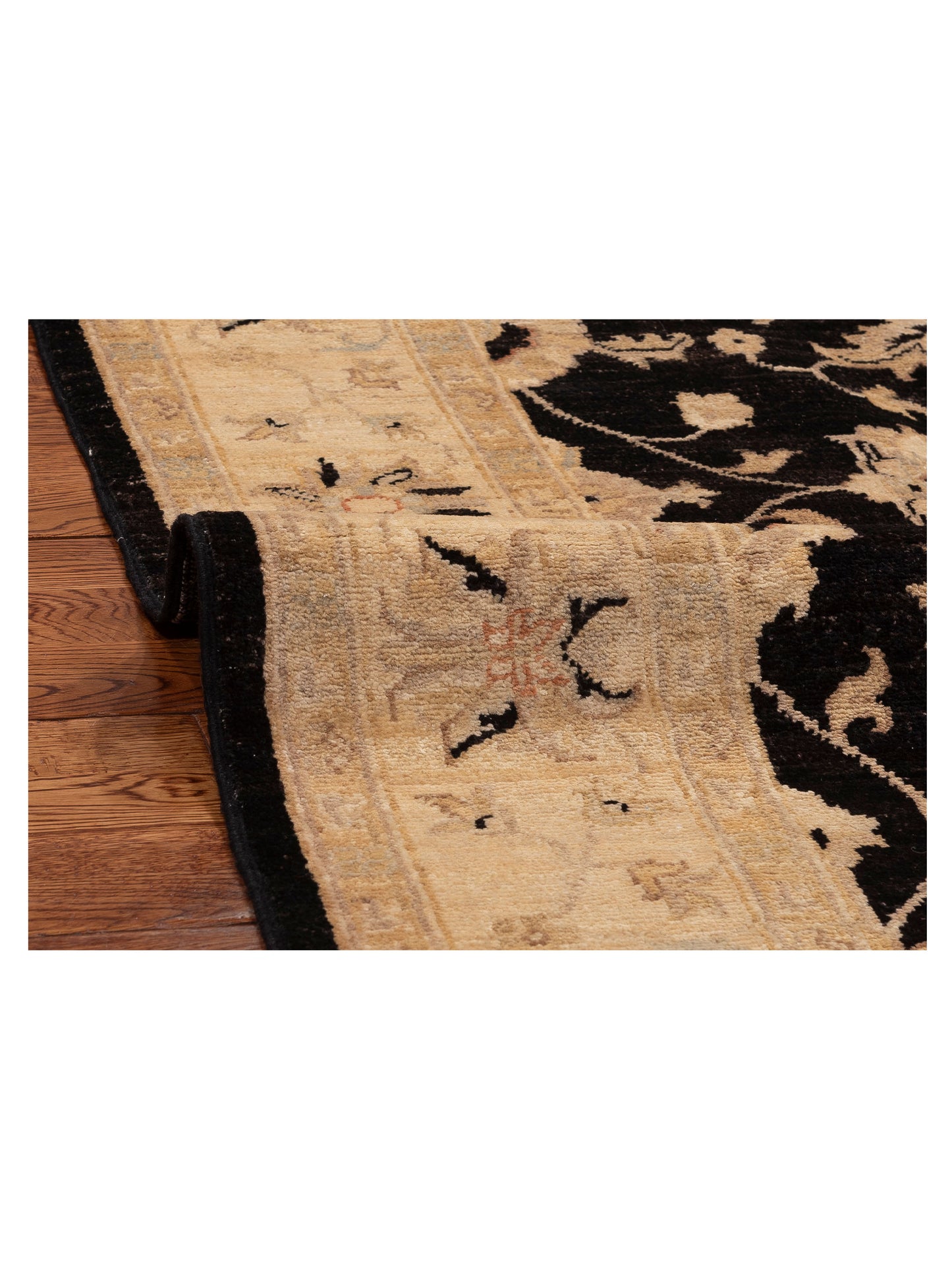 Sultan 116817 Black Ivory 4.10x7.2 Hand Knotted Rug