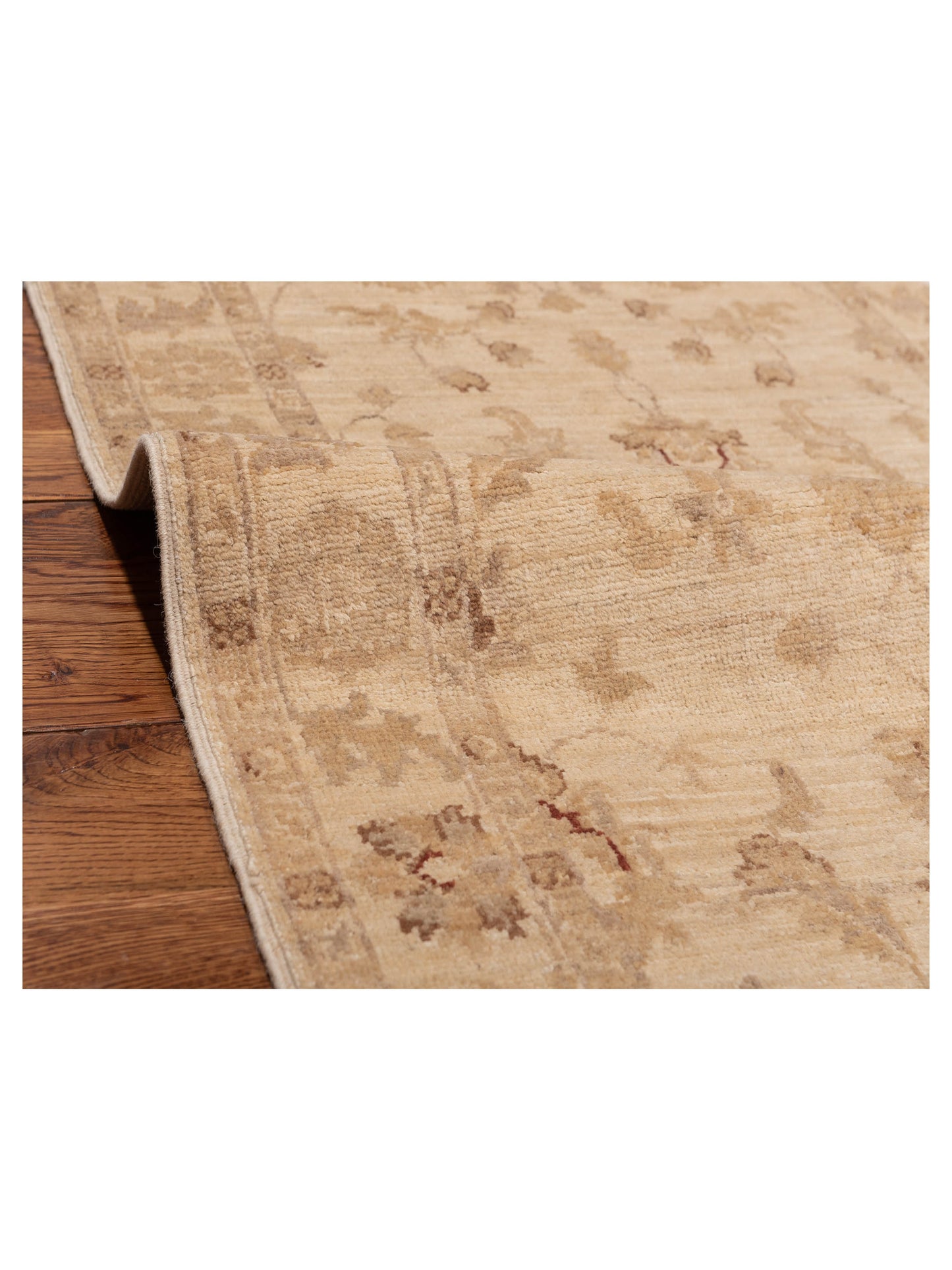 Sultan 116855 Ivory Ivory 2.7x7.9 Hand Knotted Rug