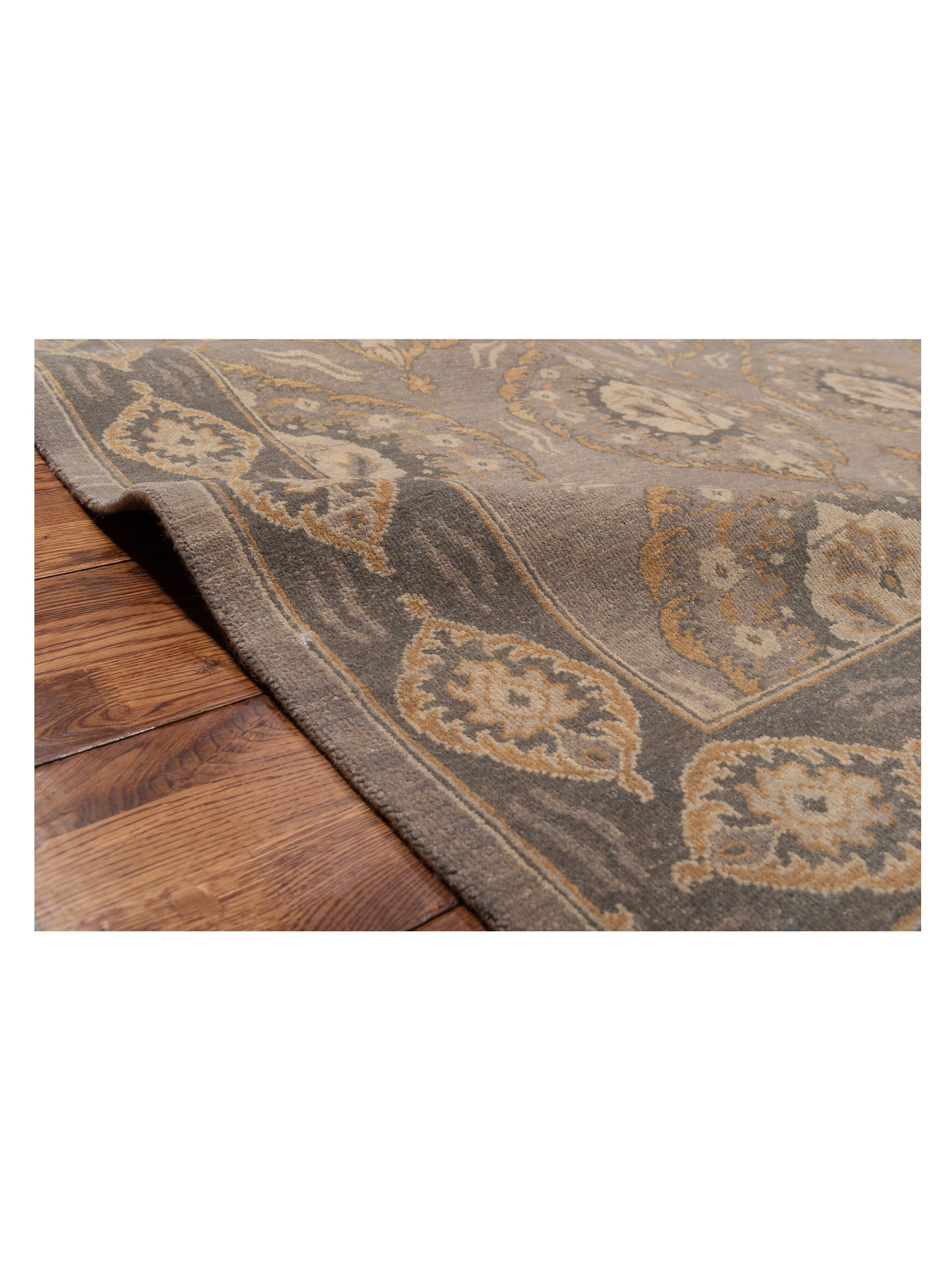 Tibetino 117063 Gray Green 8.1x10.2 Hand Knotted Rug