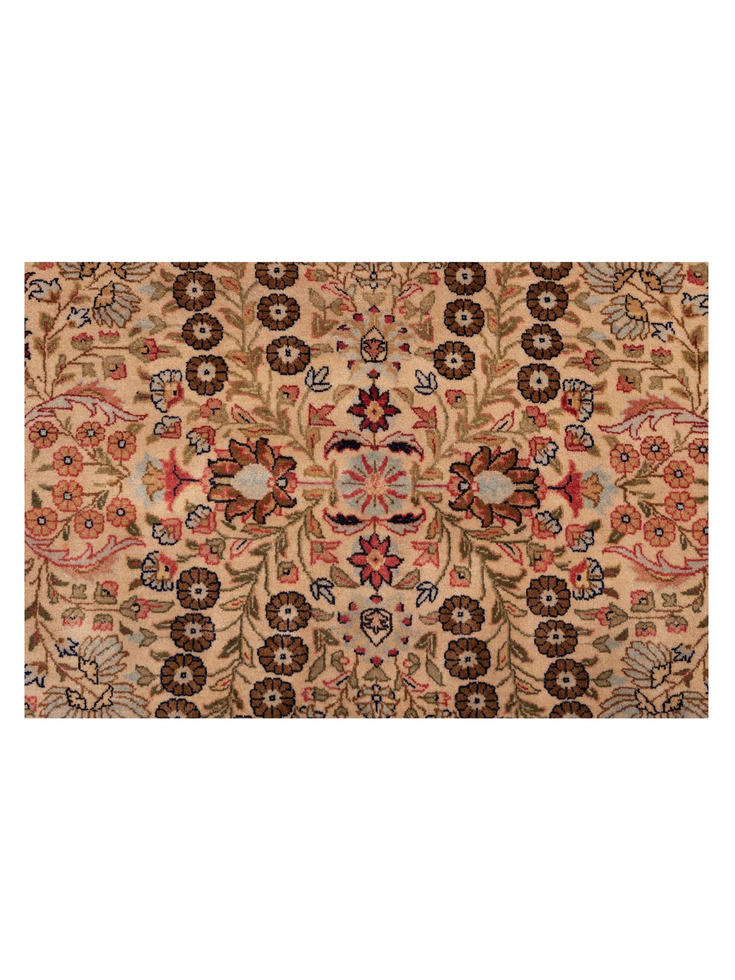 Hereke 117103 Ivory Red 5.9x6.1 Hand Knotted Rug