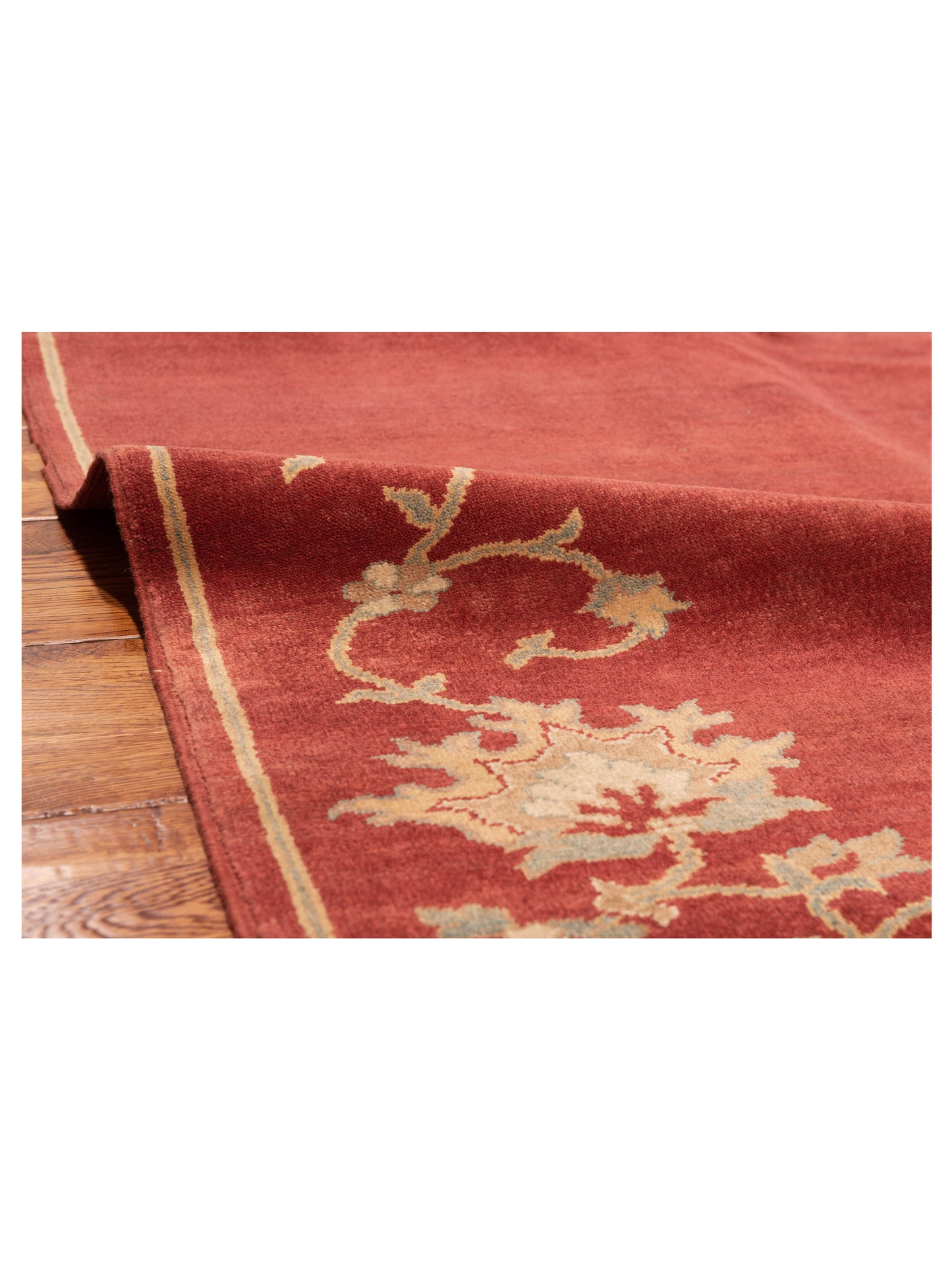 Antique Loom 117141 Rust Rust 5.9x7.10 Hand Knotted Rug