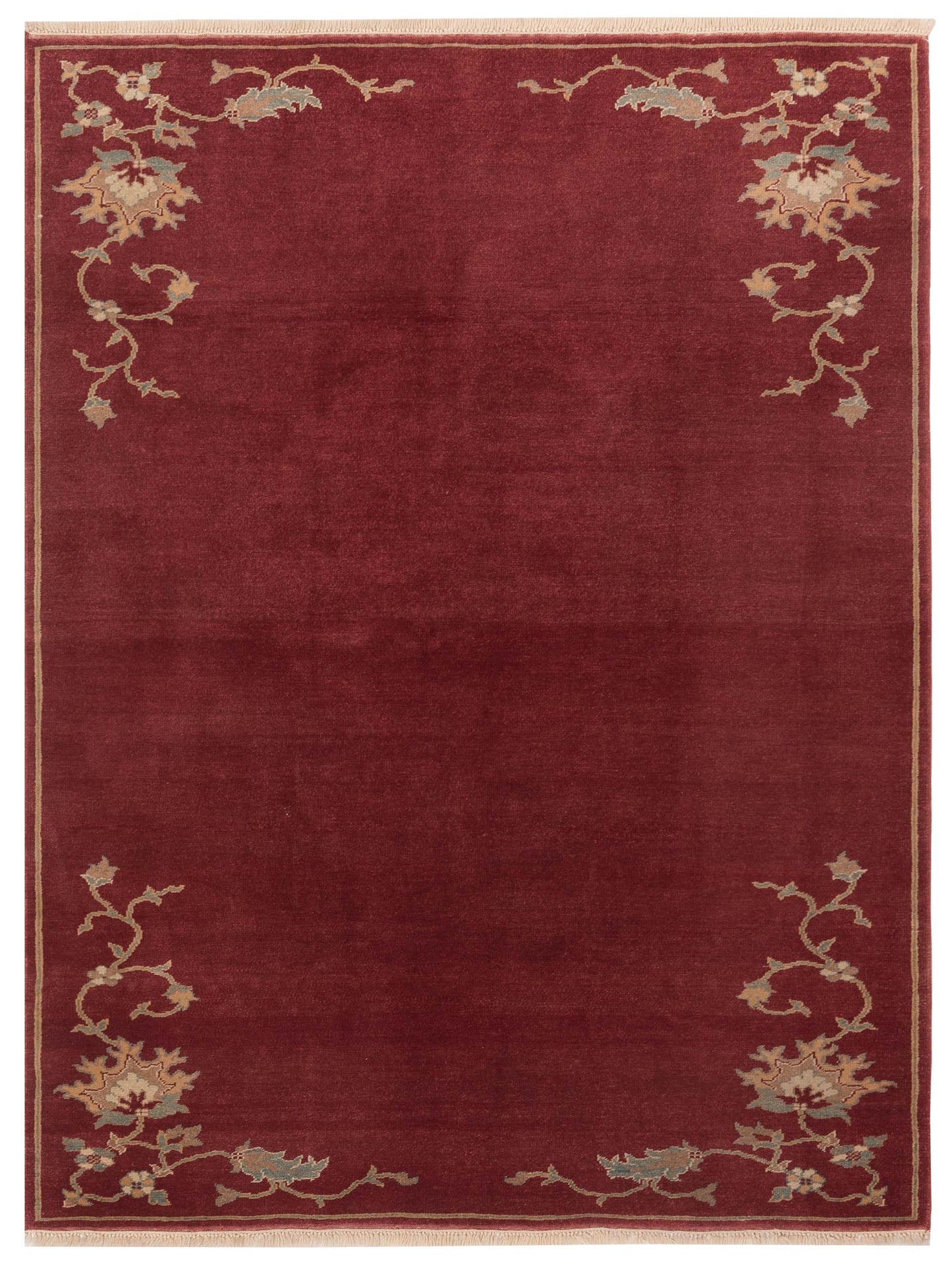Pasha Antique Loom Rust Rust Traditional
