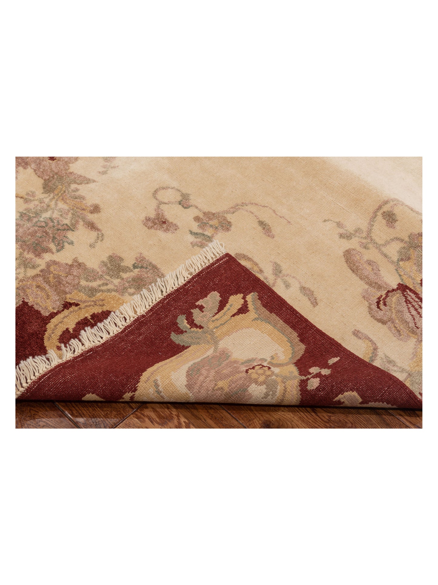 Antique Loom 117151 Red Ivory 6.10x9.2 Hand Knotted Rug