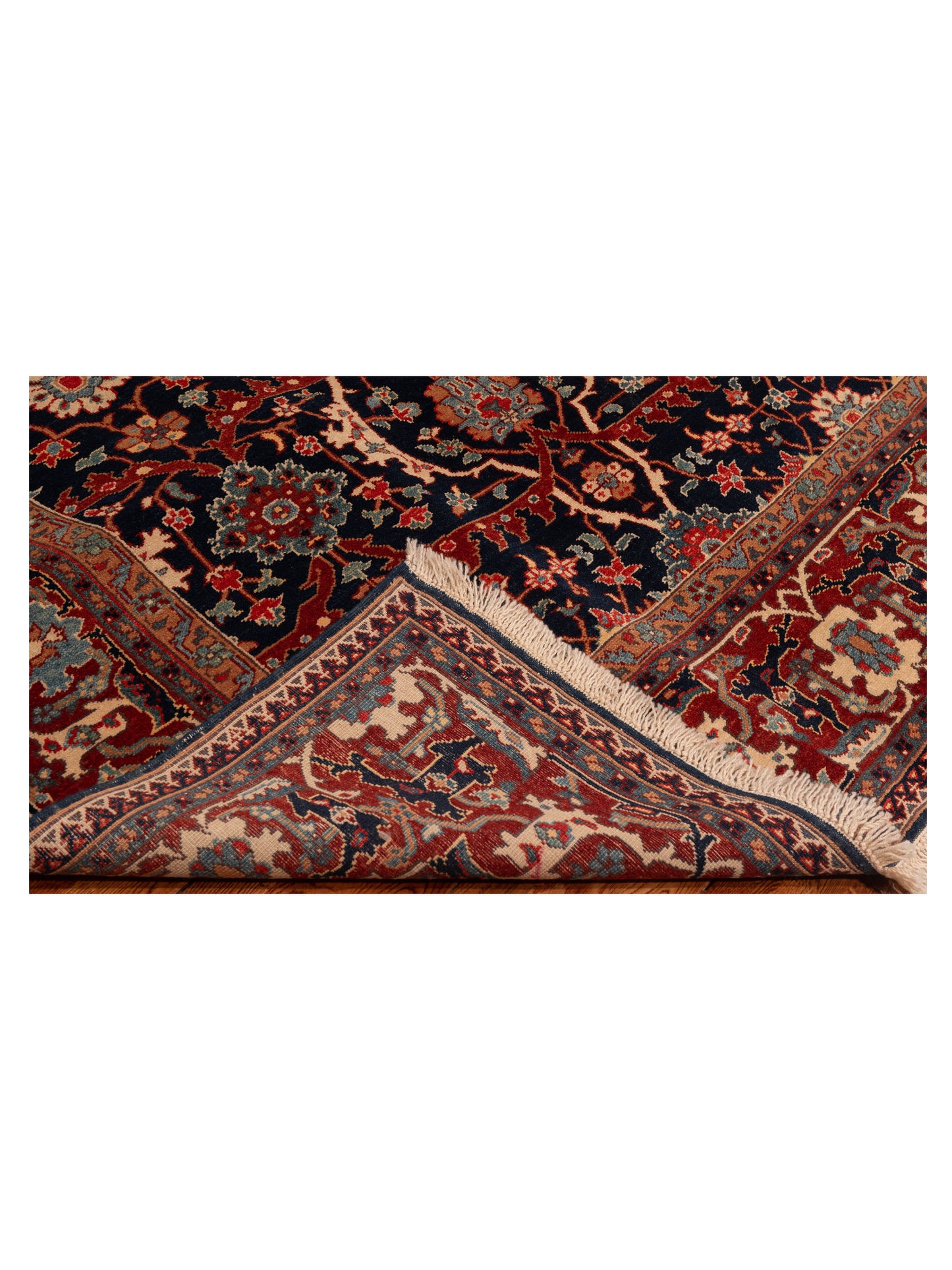 Antique Loom 117162 Navy Red 6.8x10 Hand Knotted Rug