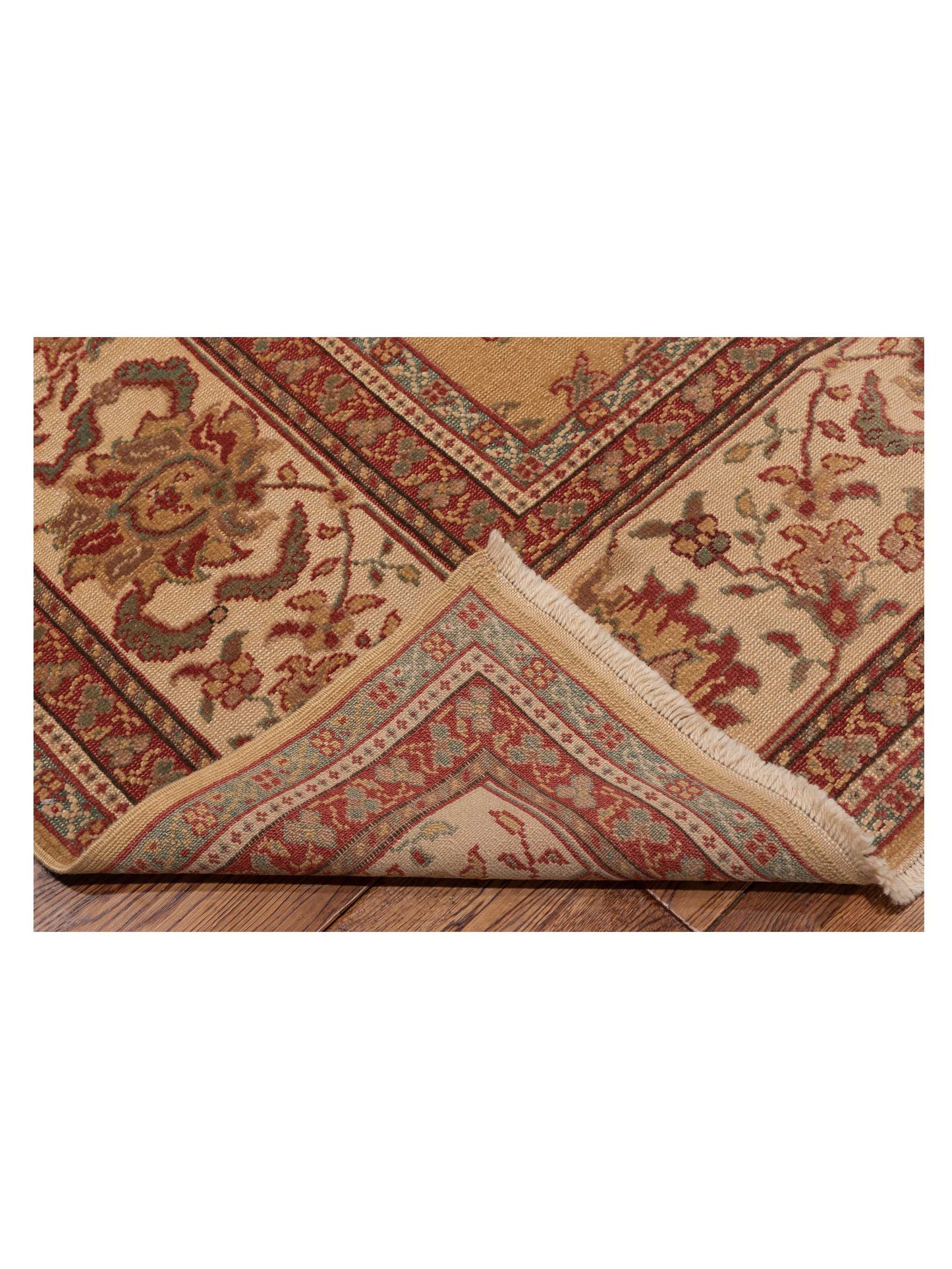 Antique Loom 117180 Gold Ivory 8.3x10.3 Hand Knotted Rug
