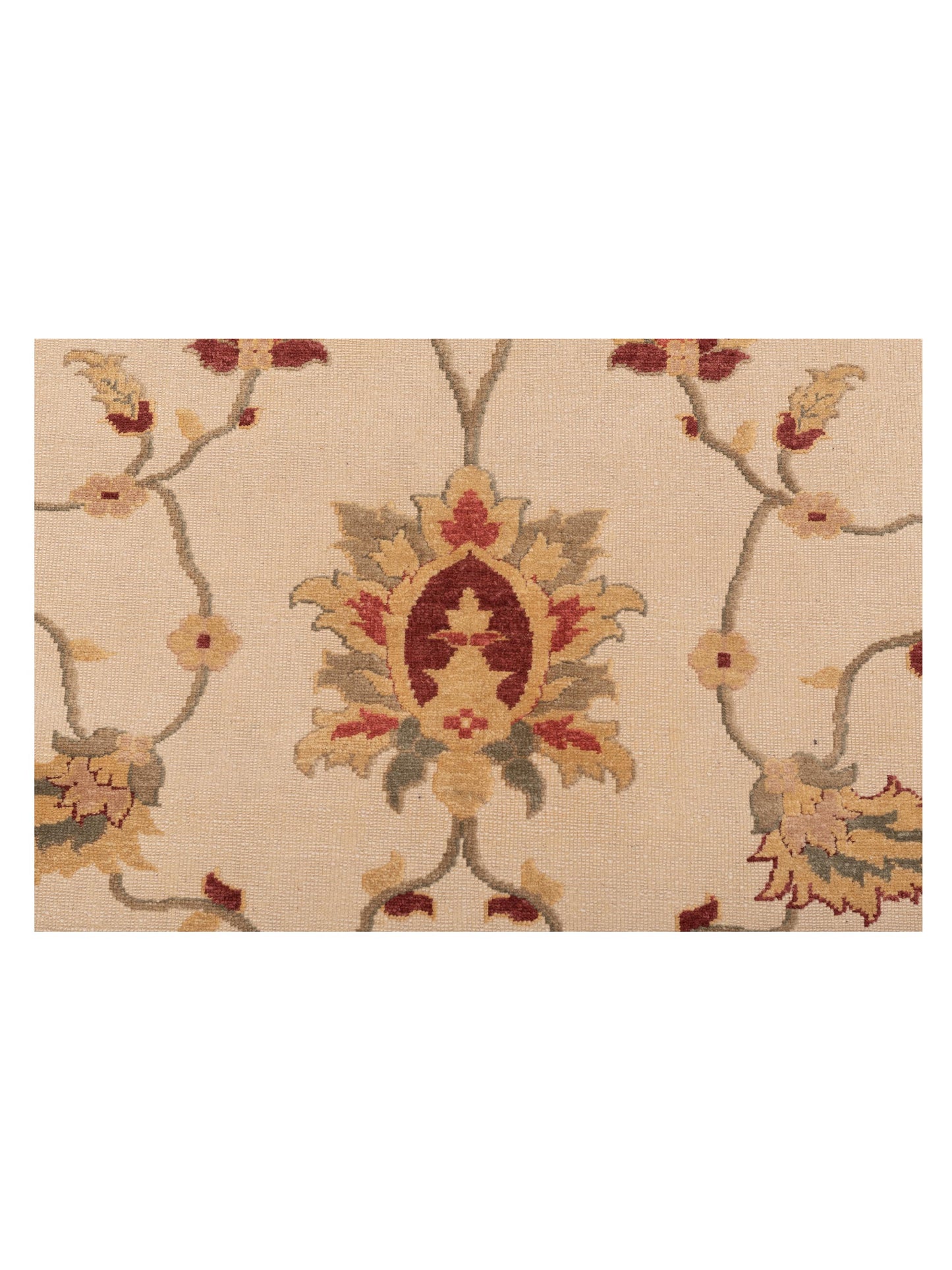 Antique Loom 117183 Ivory Rust 9.2x12 Hand Knotted Rug