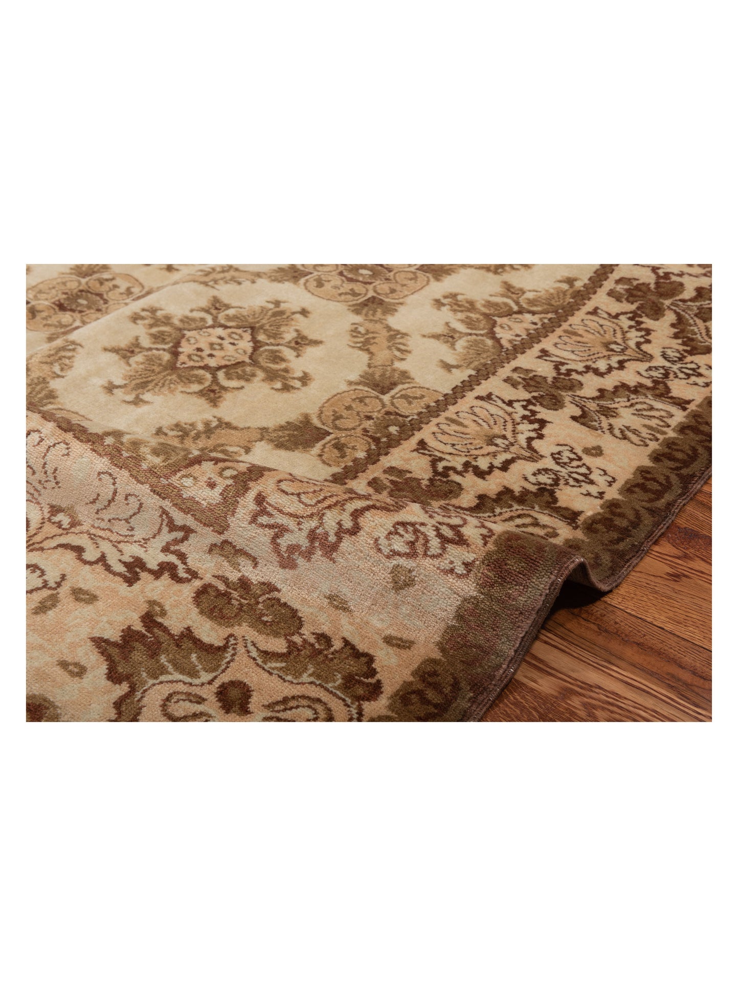 Antique Loom 117193 Ivory Beige 5.9x7.8 Hand Knotted Rug