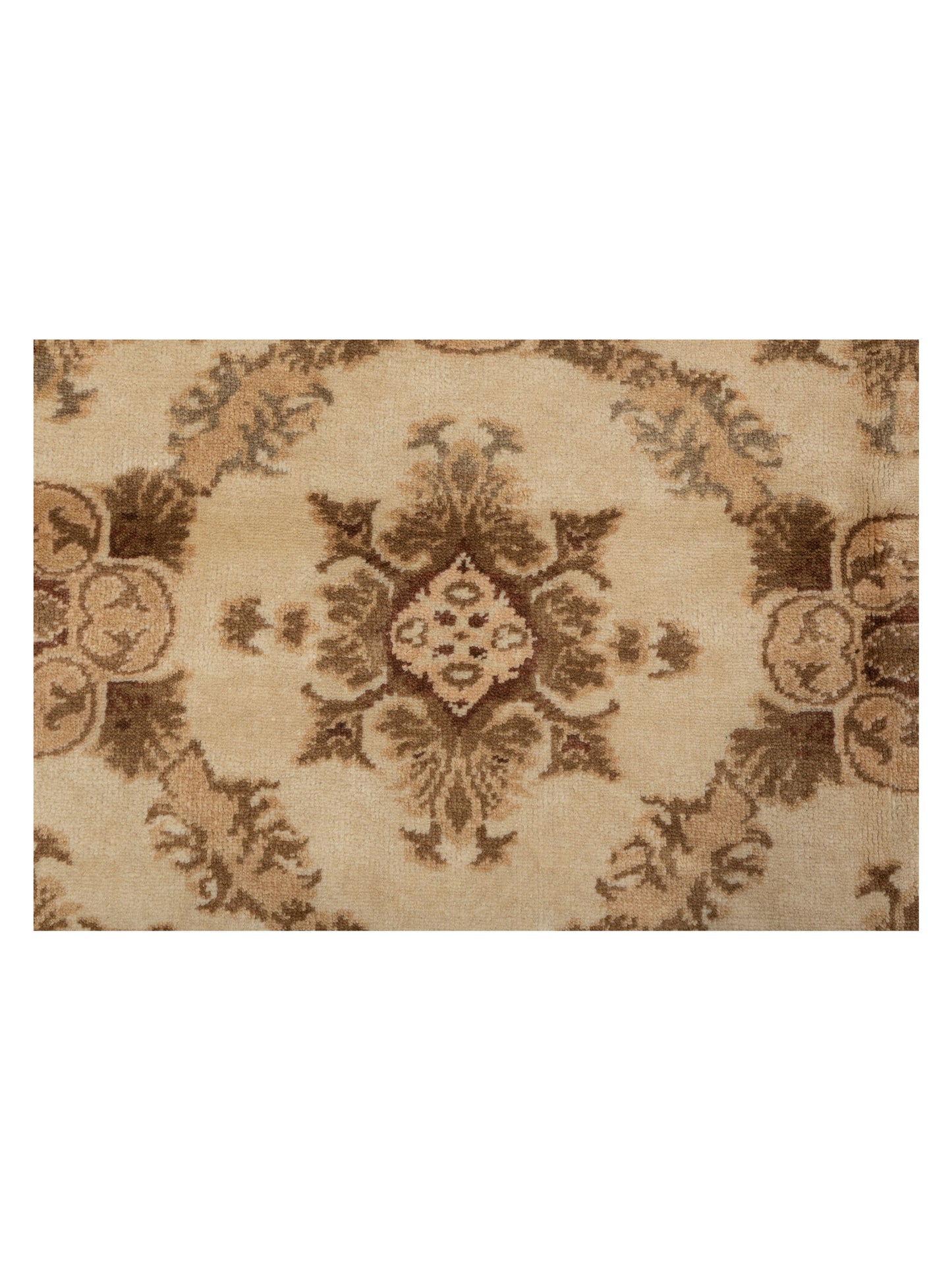 Antique Loom 117193 Ivory Beige 5.9x7.8 Hand Knotted Rug