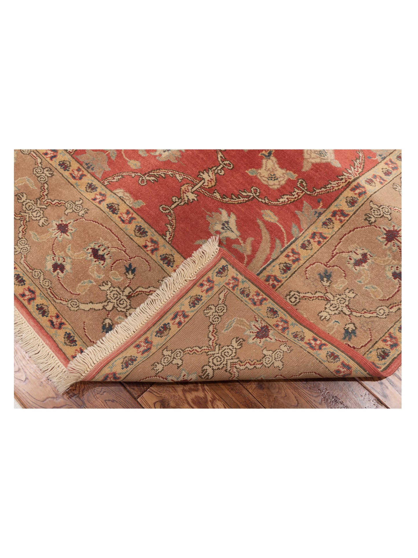Antique Loom 117194 Rust Brown 6.7x8.4 Hand Knotted Rug