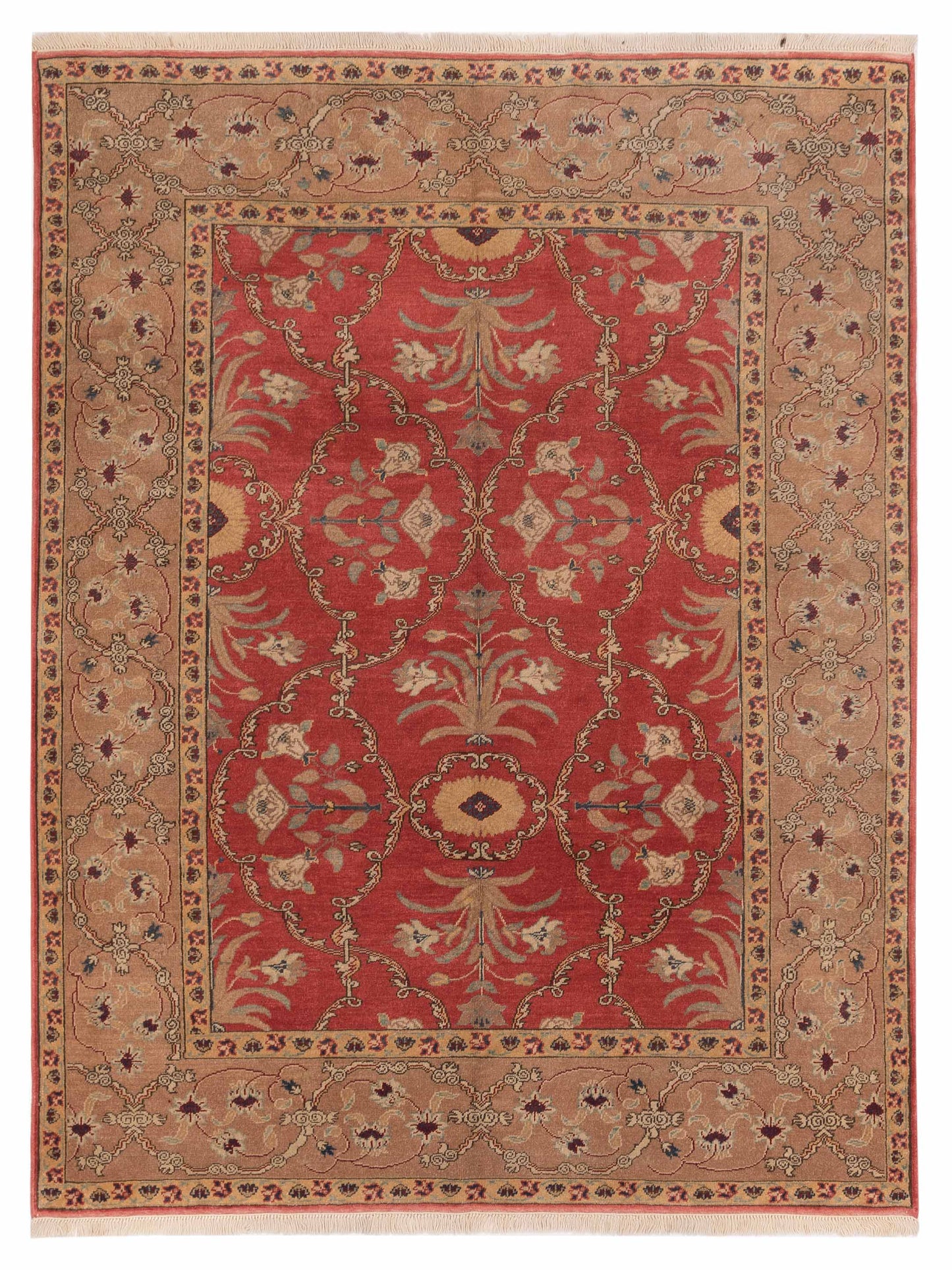 Pasha Antique Loom Rust Brown Transitional