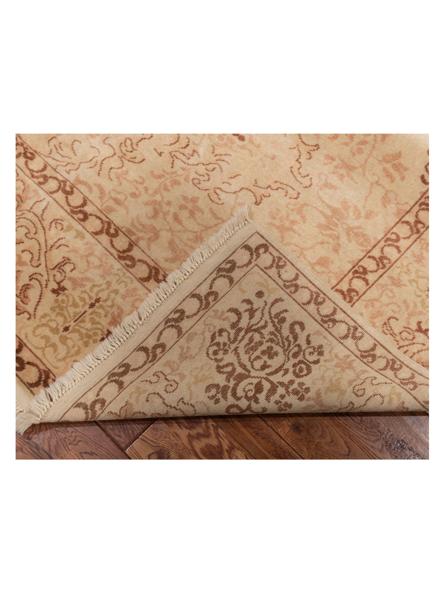 Antique Loom 117198 Beige Beige 6.8x9.7 Hand Knotted Rug