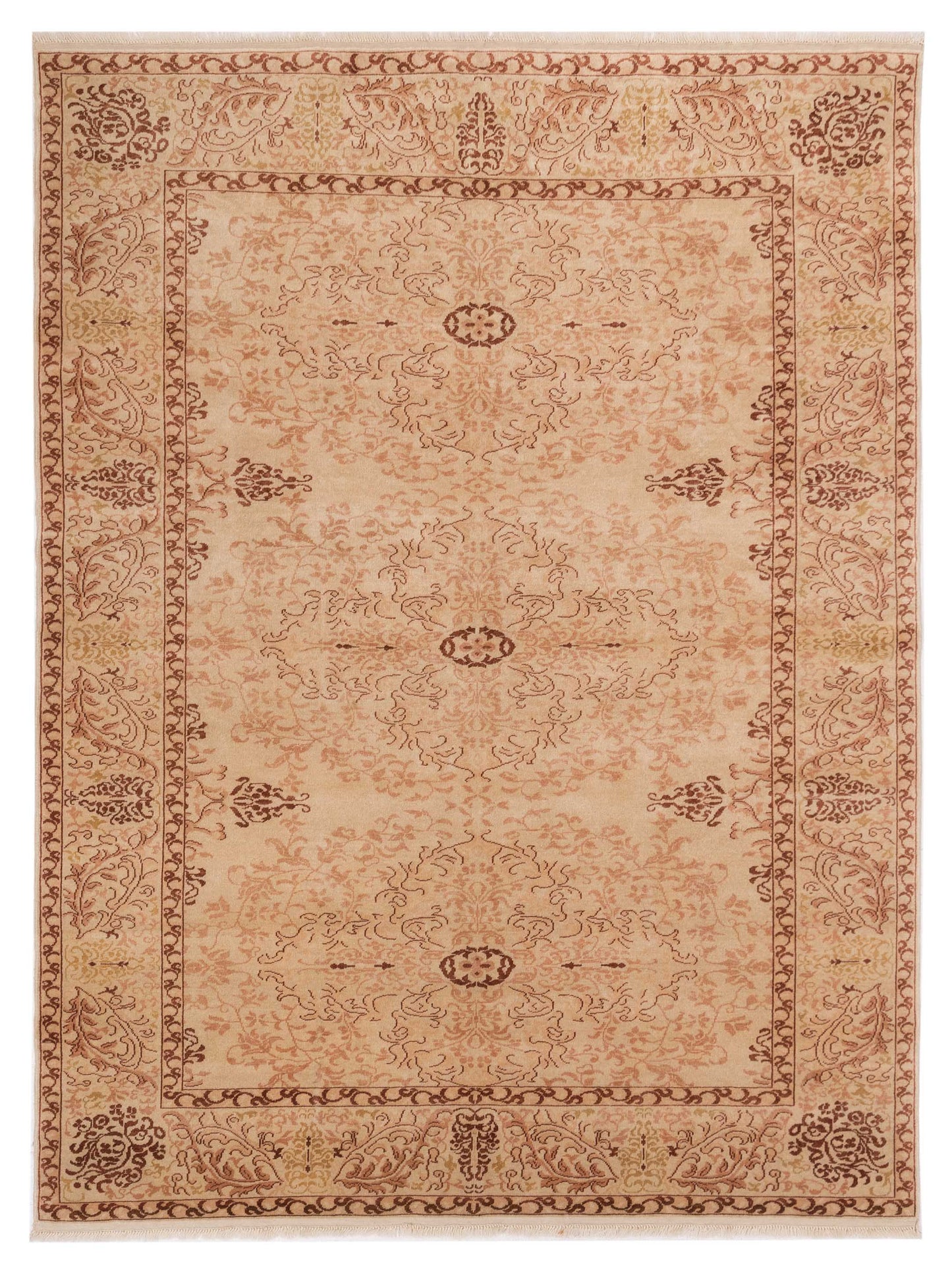 Pasha Antique Loom Beige Beige Transitional