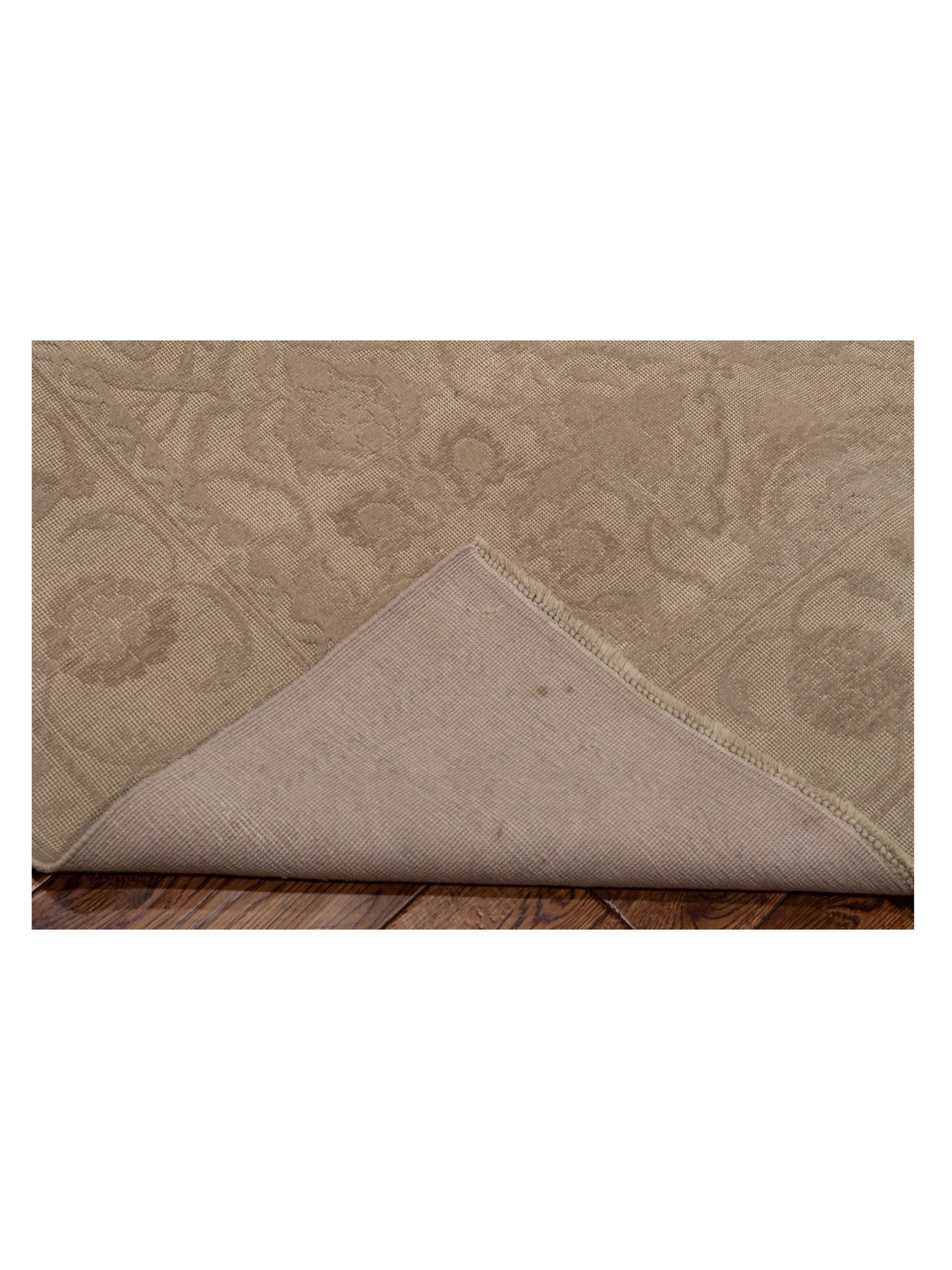 Vintage 117263 Beige 7.11x9.1 Hand Knotted Rug