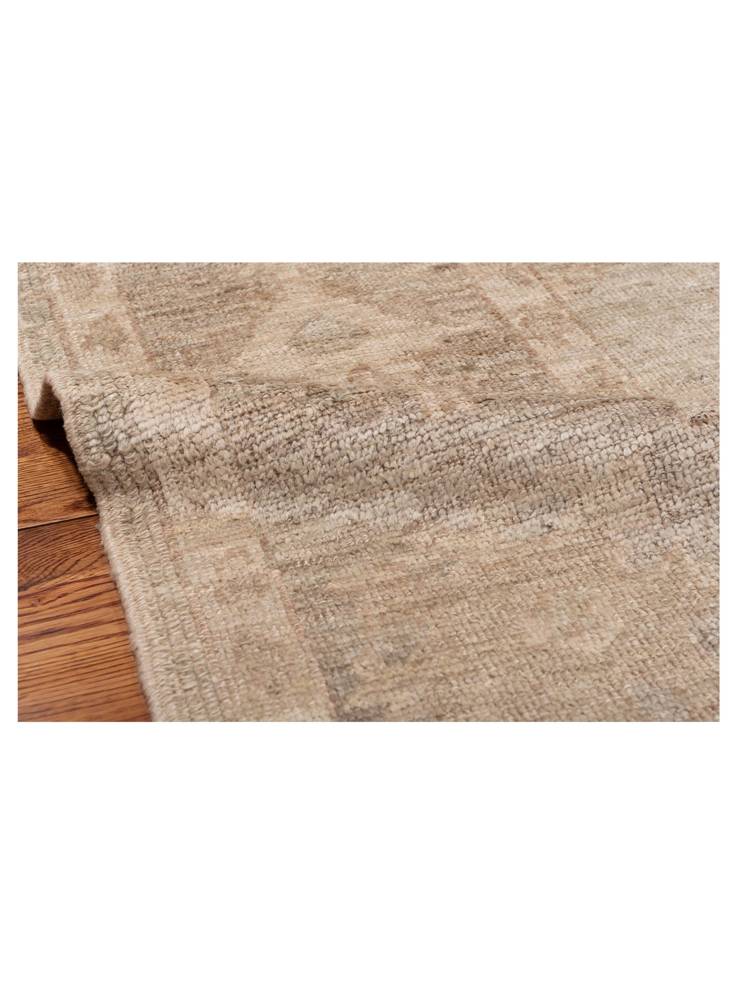 Angora Oushak 117301 Gray Gray 7.11x9.1 Hand Knotted Rug