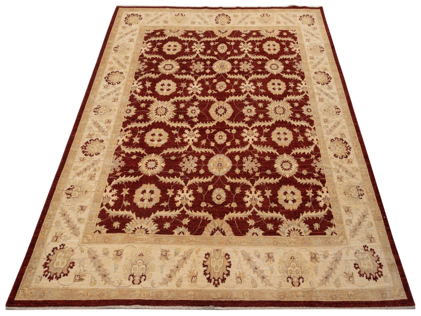Sultan 117469 Red Ivory 8x9.11 Hand Knotted Rug