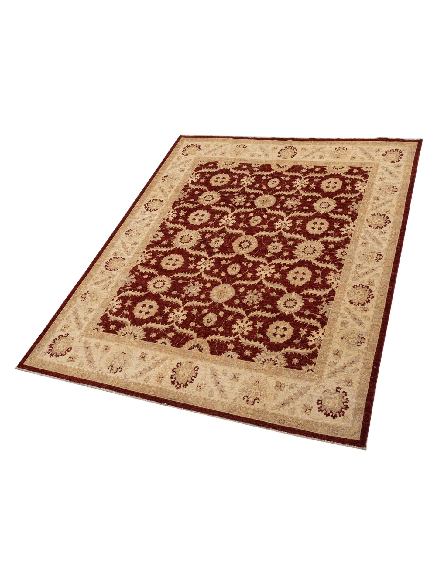 Sultan 117469 Red Ivory 8x9.11 Hand Knotted Rug