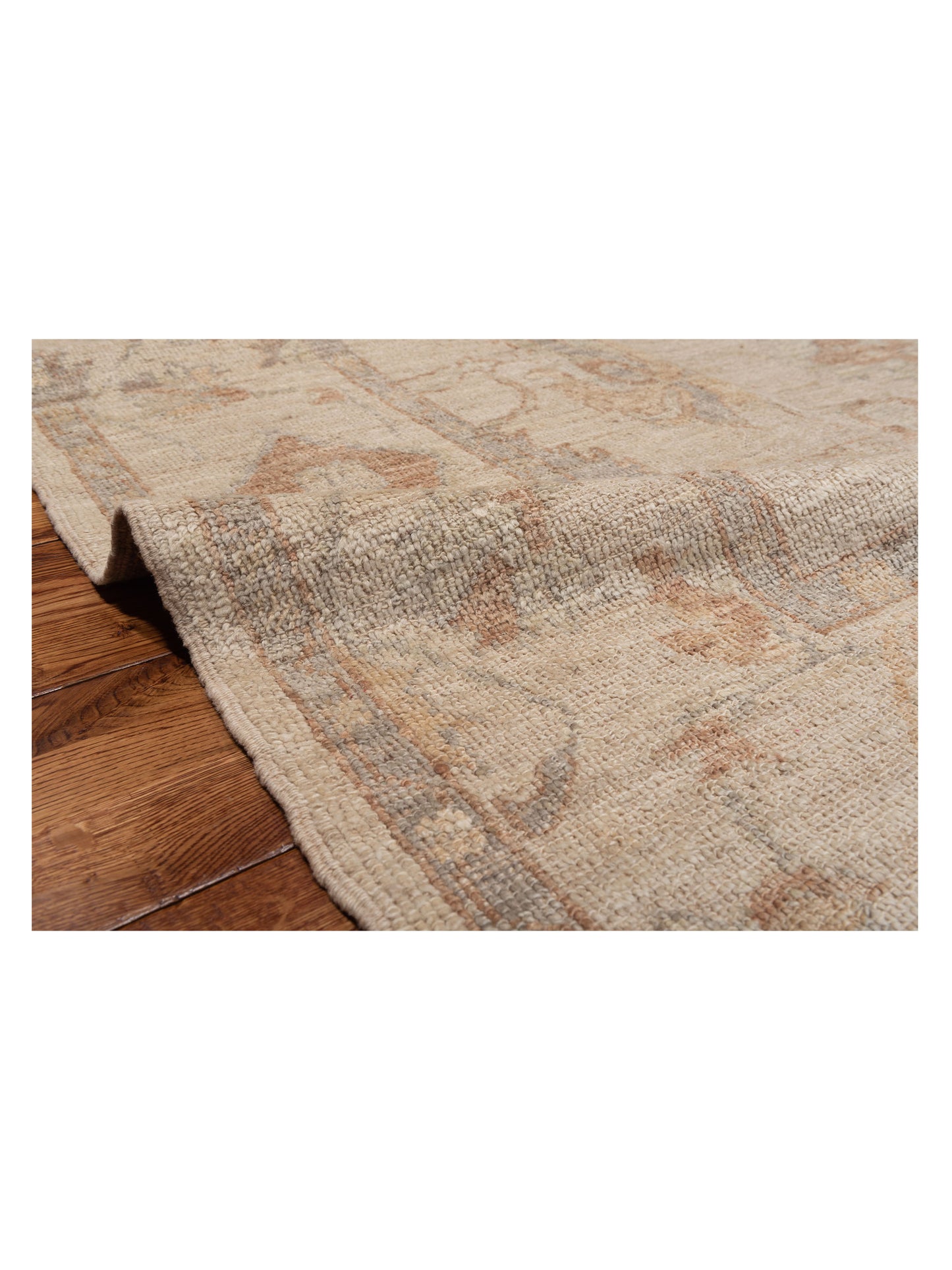 Angora Oushak 117554 Beige Ivory 8.6x10.4 Hand Knotted Rug
