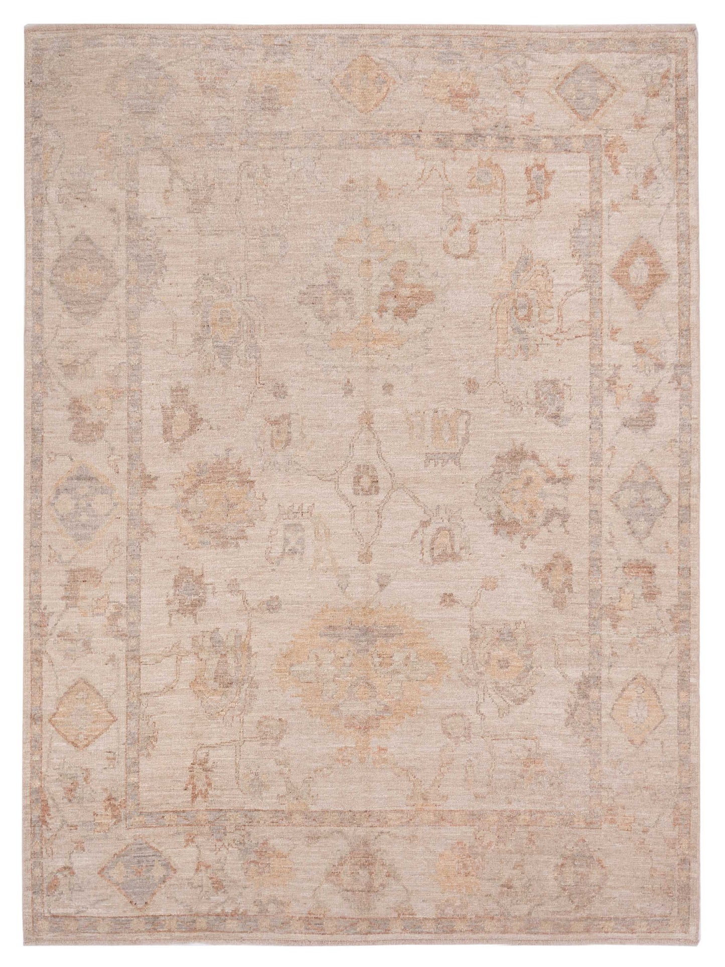 Anadol Angora Oushak  Beige Ivory Traditional