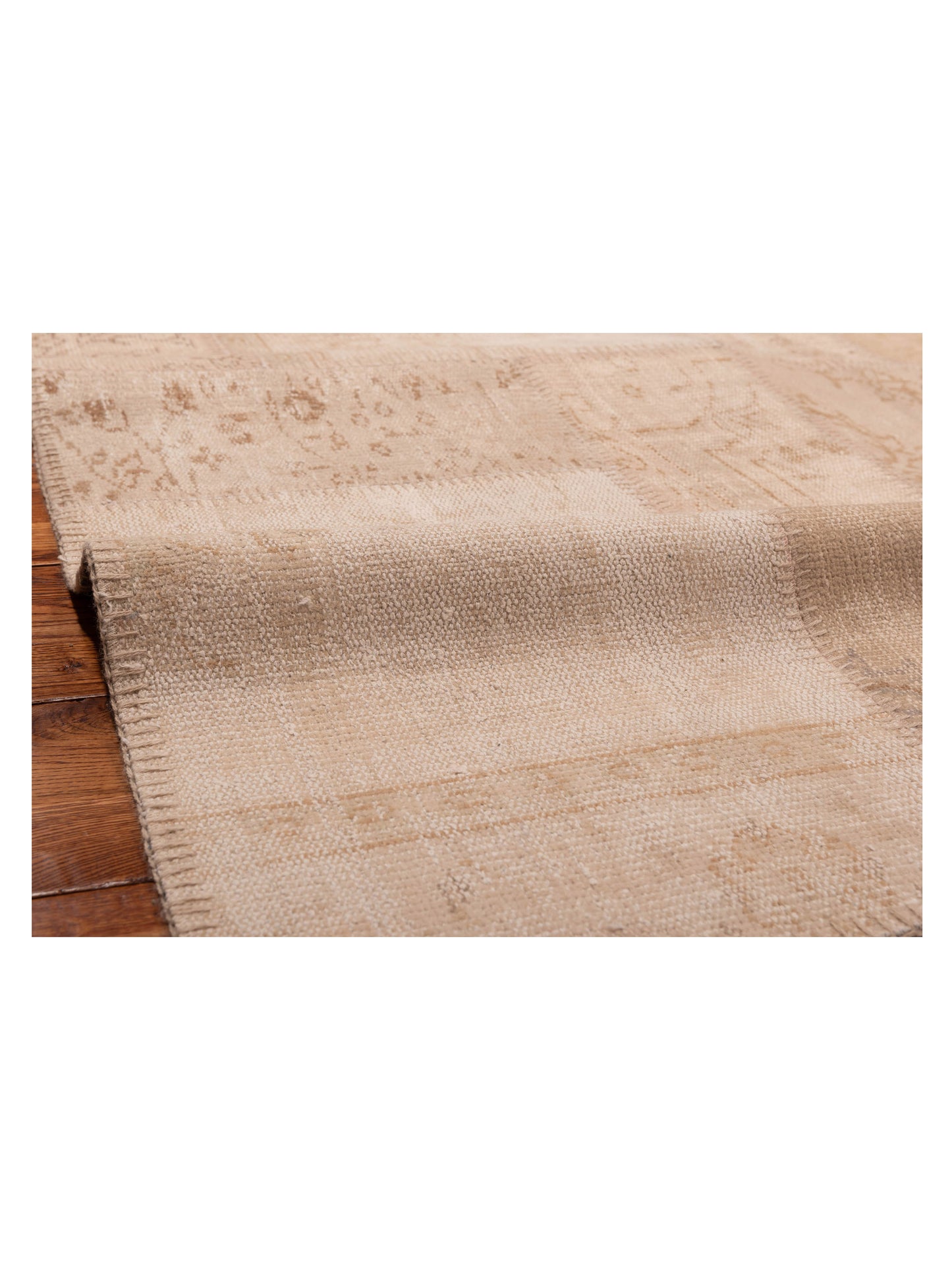 Turkish Vestige Patchwork 117771 Natural 9x11.11 Hand Knotted Rug
