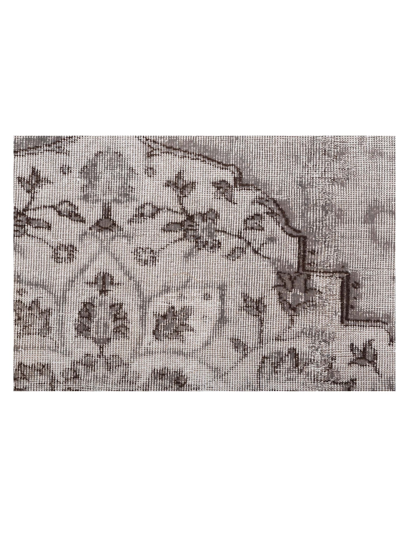 Vintage 117882 Silver 8x10.8 Hand Knotted Rug