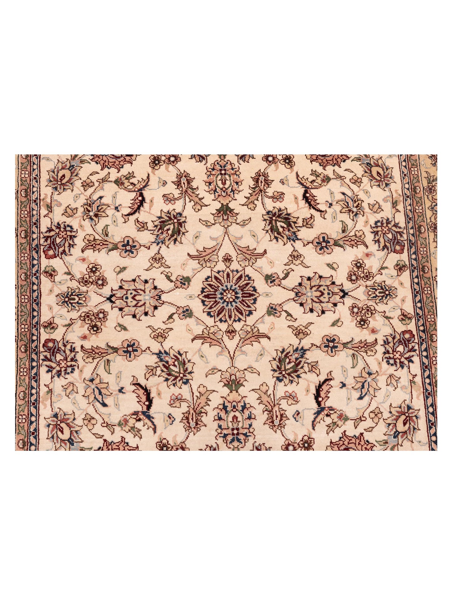 Pure Silk 118053 Ivory Ivory 2.7x5.7 Hand Knotted Rug