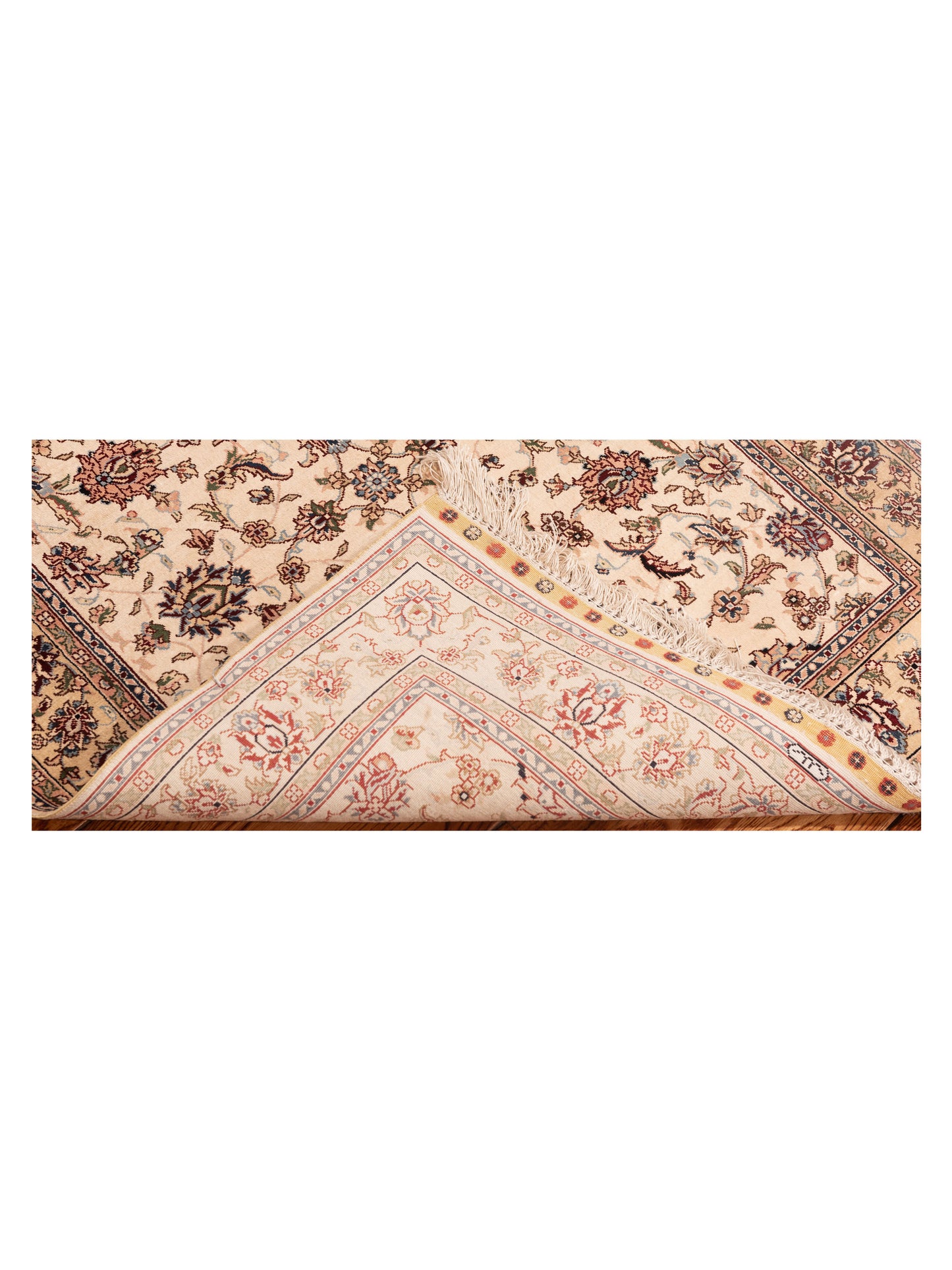 Pure Silk 118053 Ivory Ivory 2.7x5.7 Hand Knotted Rug