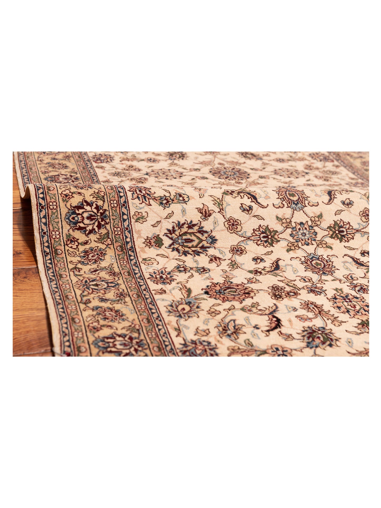Pure Silk 118053 Ivory Ivory 2.7x5.7 Hand Knotted Rug