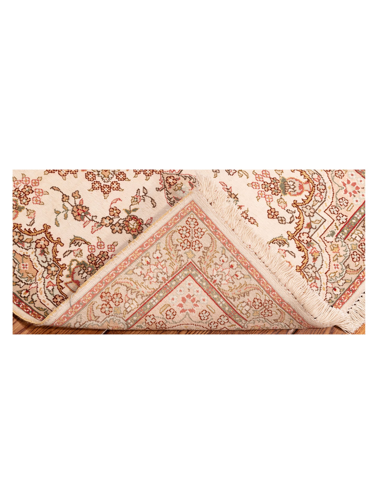 Pure Silk 118063 Ivory Ivory 2x3 Hand Knotted Rug