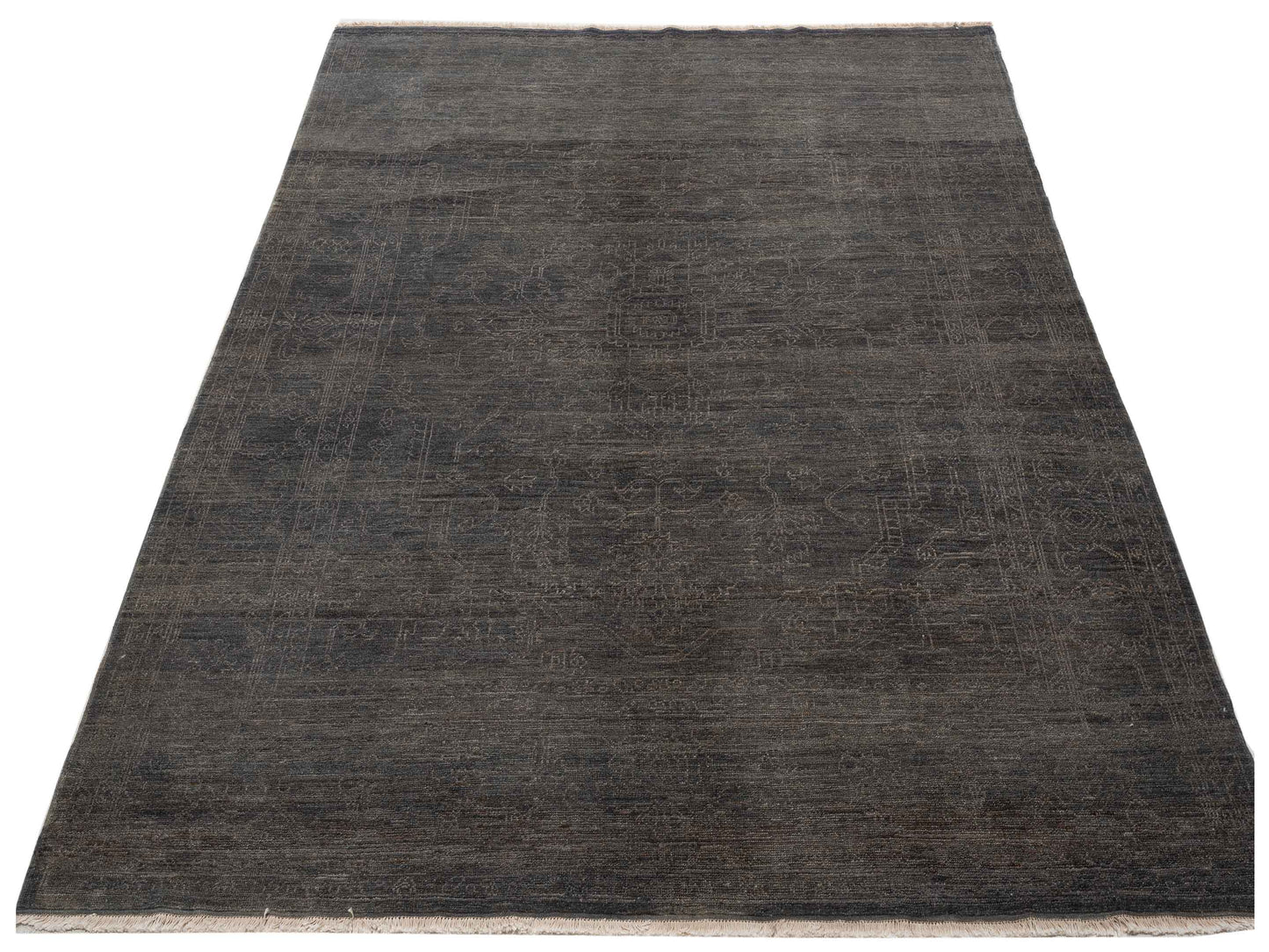 Ceyhan Agate Charcoal 7.10x9.10 Hand Knotted Rug