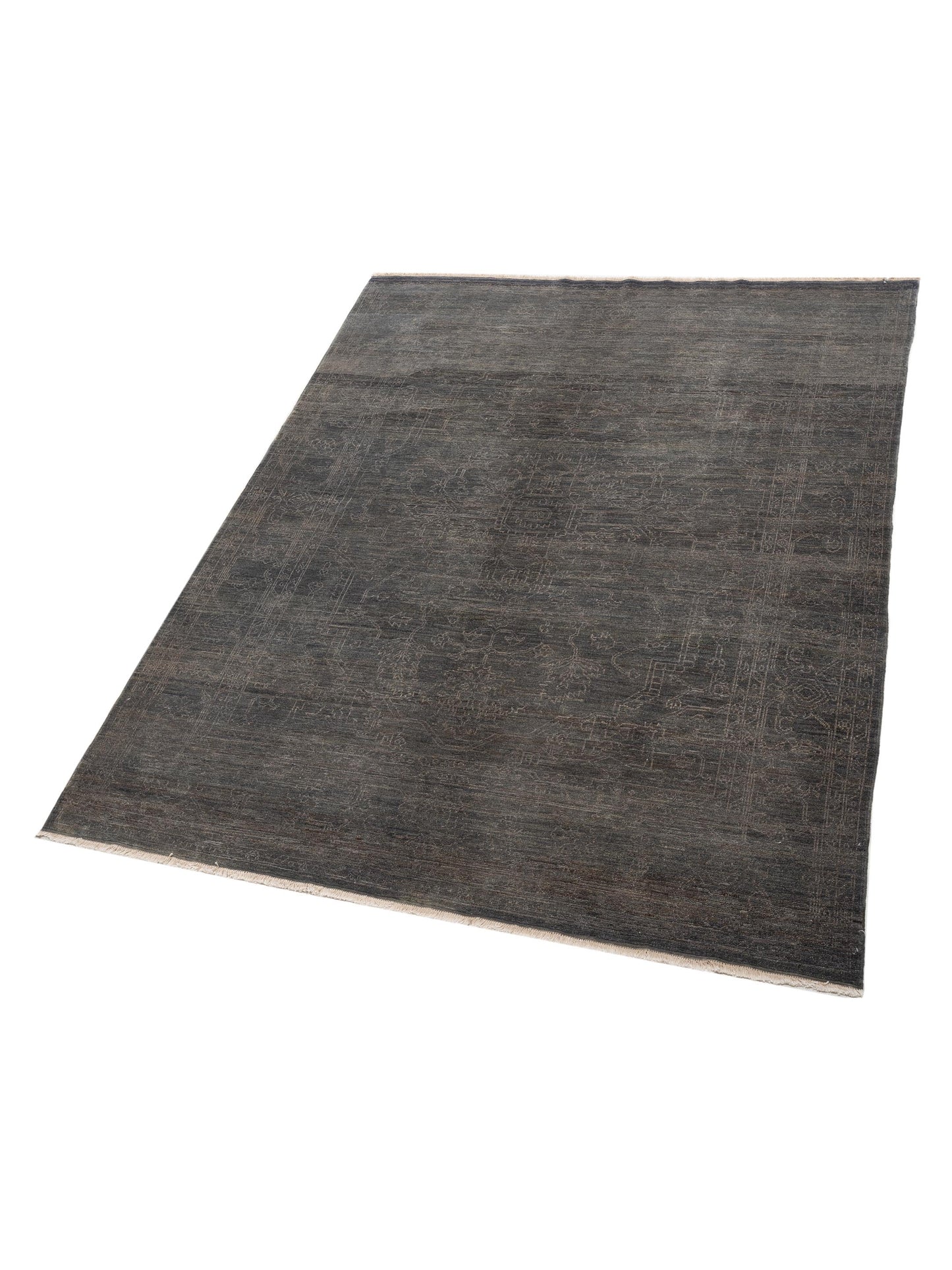Ceyhan Agate Charcoal 7.10x9.10 Hand Knotted Rug