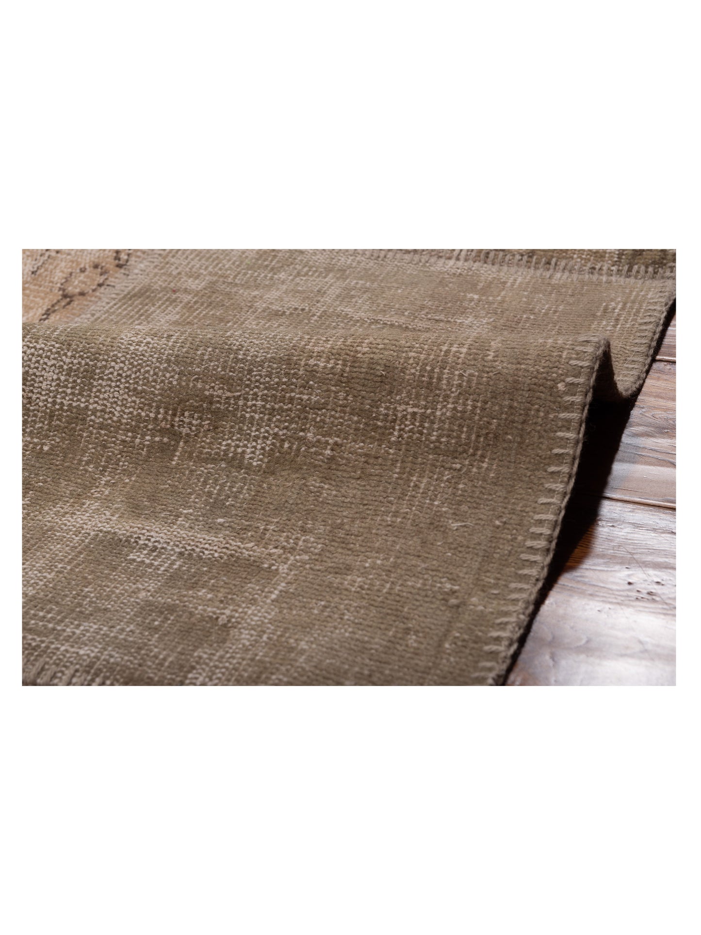 Turkish Vestige Patchwork 118373 Light Brown 10x17.10 Hand Knotted Rug