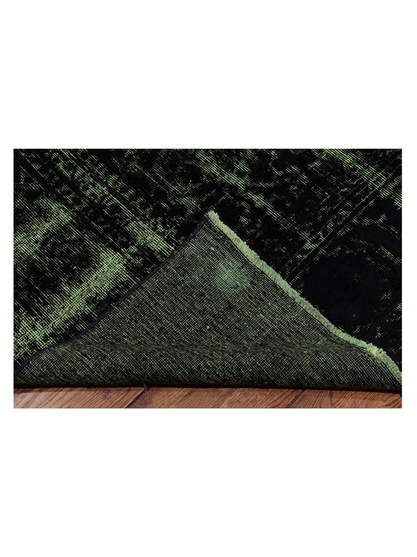 Vintage 118461 Green 8.5x11.9 Hand Knotted Rug