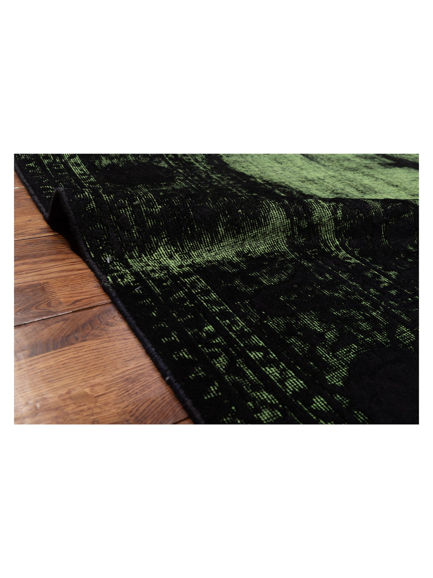 Vintage 118461 Green 8.5x11.9 Hand Knotted Rug