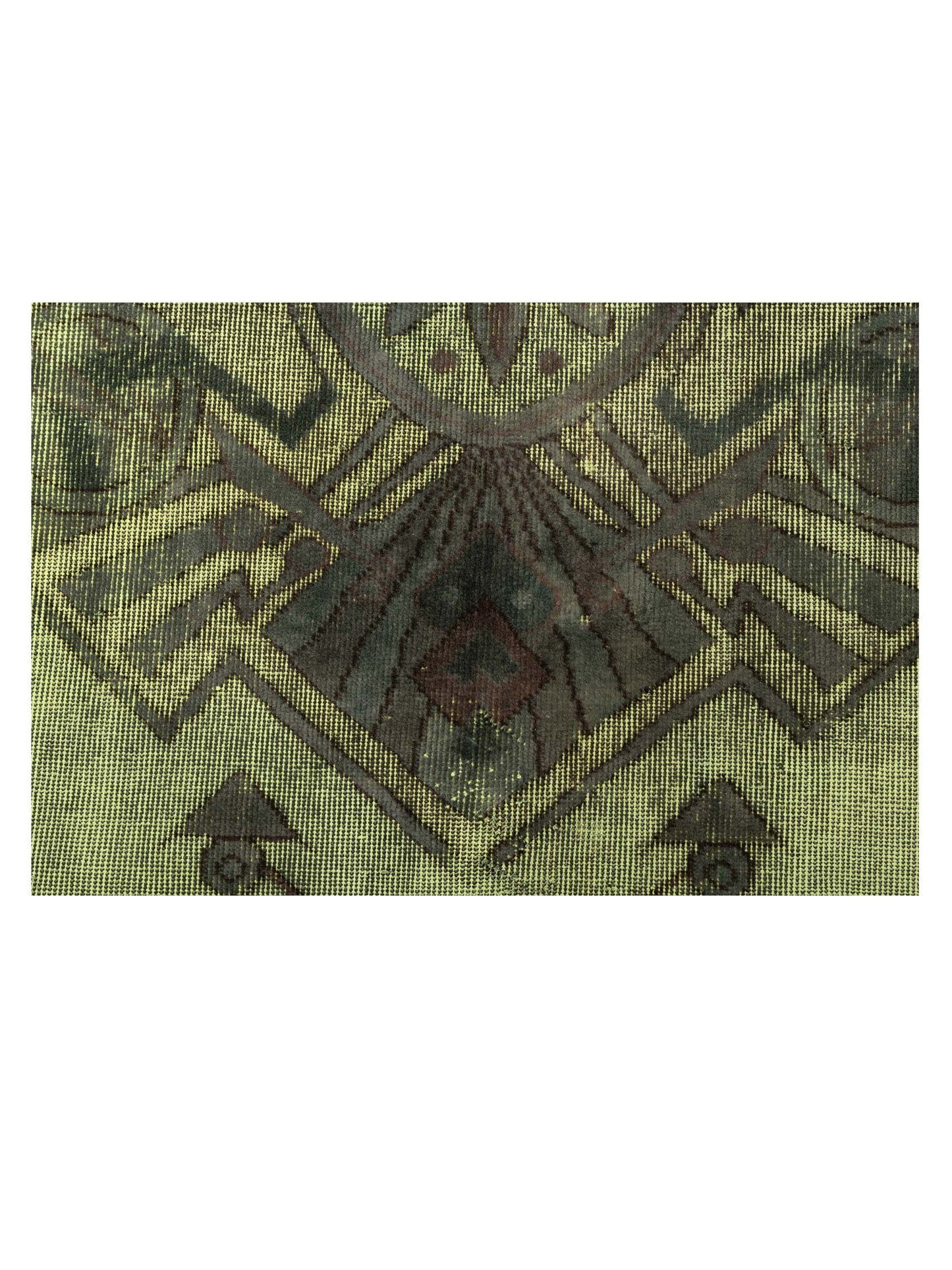 Vintage 118463 Green 8.2x11.4 Hand Knotted Rug