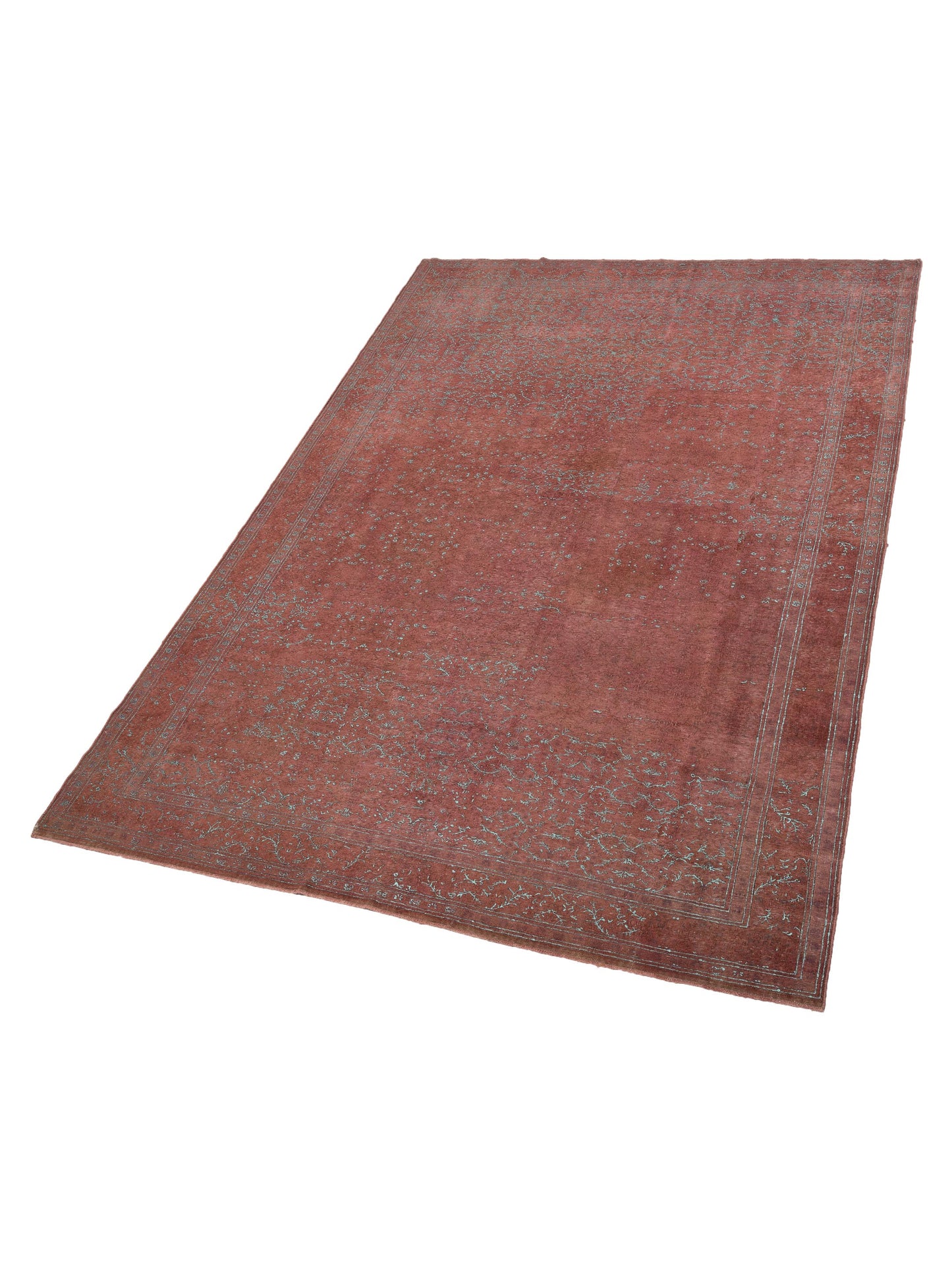 Vintage 118476 Pink 8.3x11.11 Hand Knotted Rug