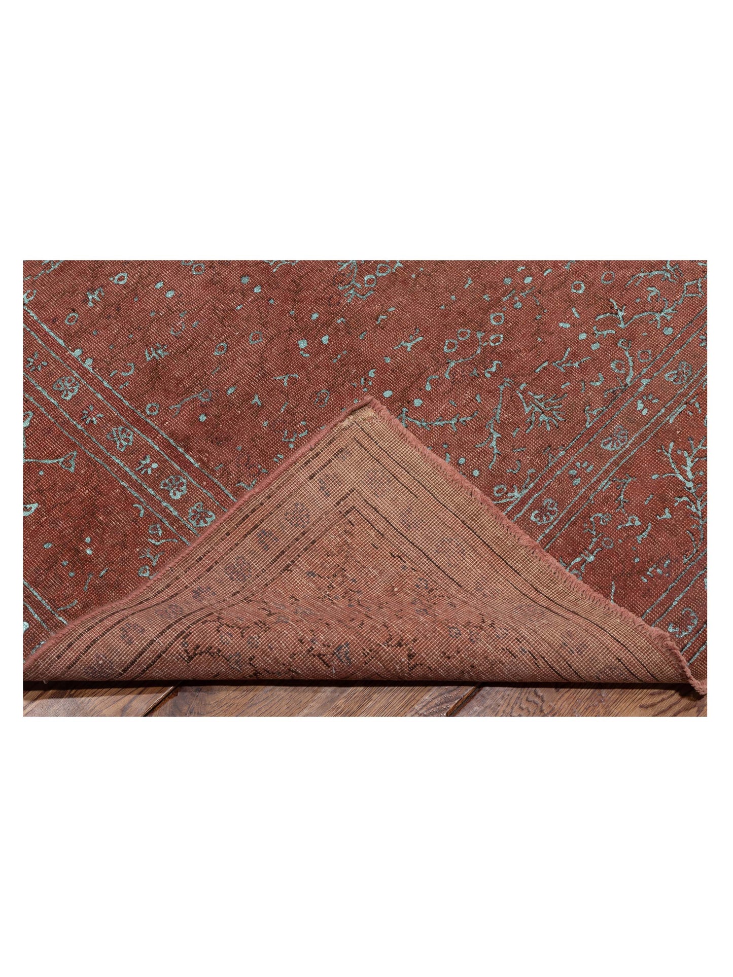 Vintage 118476 Pink 8.3x11.11 Hand Knotted Rug