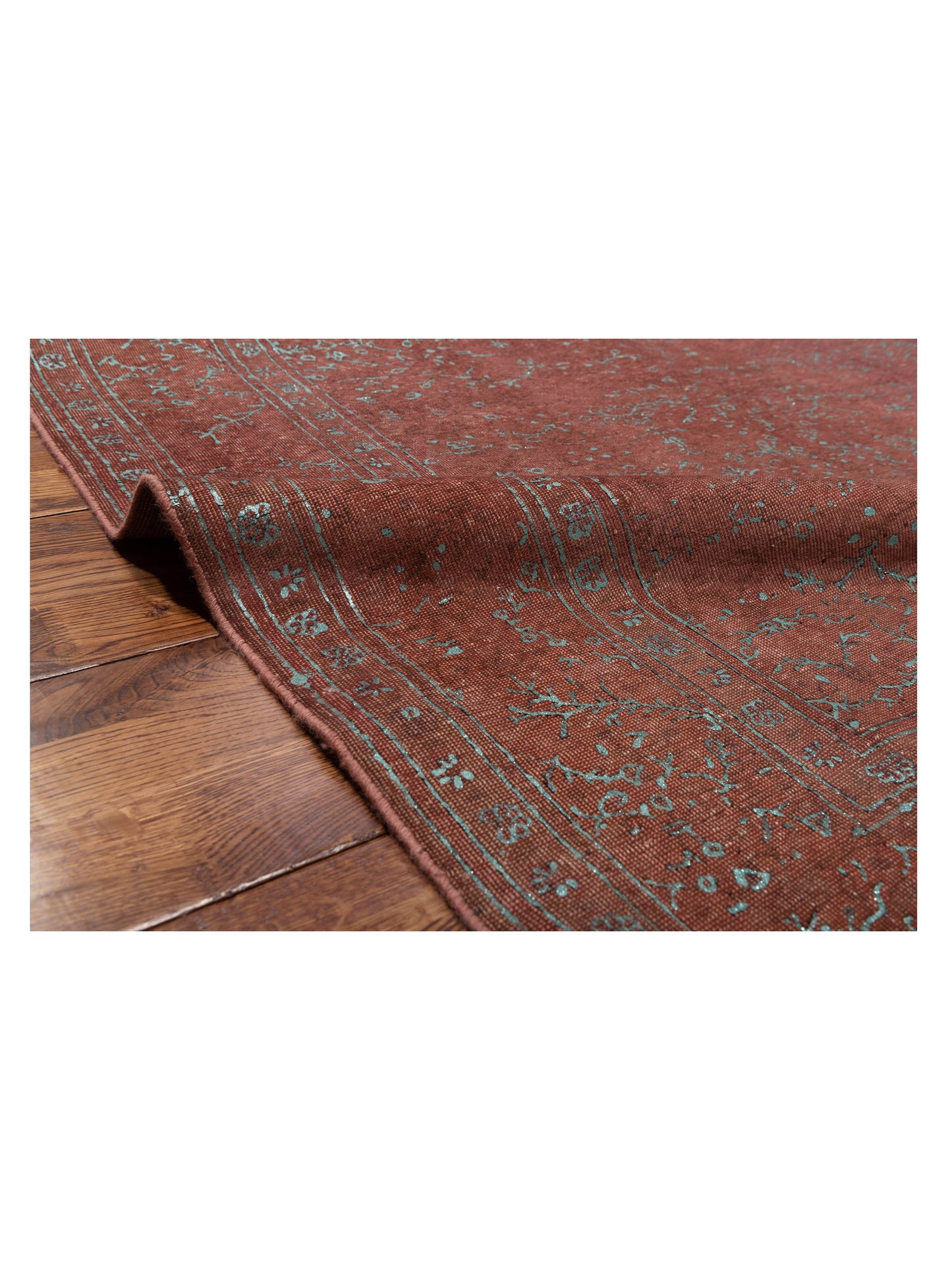 Vintage 118476 Pink 8.3x11.11 Hand Knotted Rug