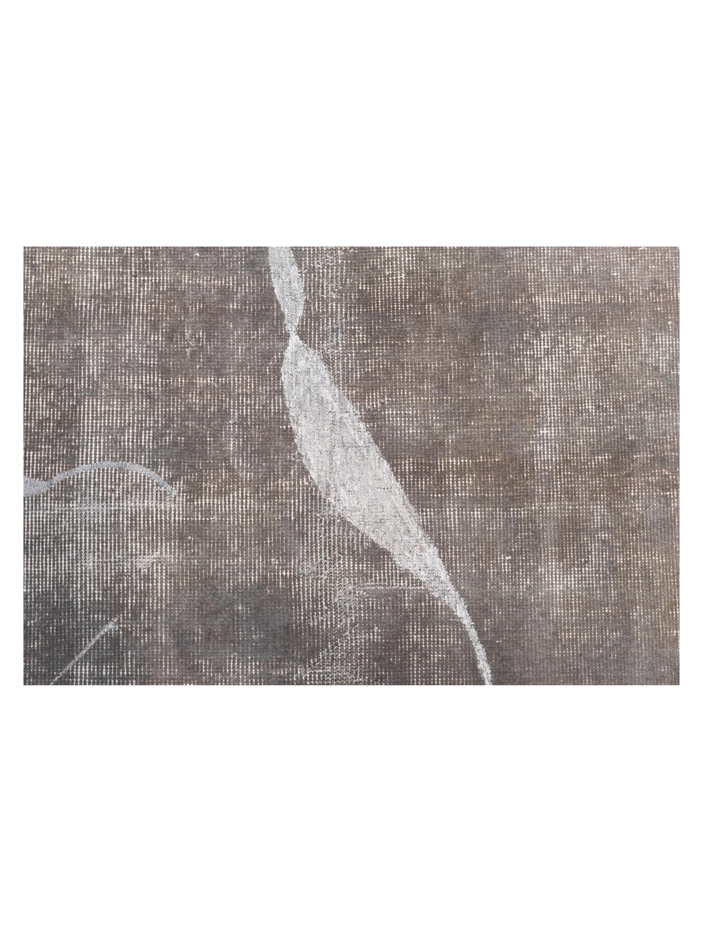 Vintage 118488 Dark Gray 8.10x15.7 Hand Knotted Rug