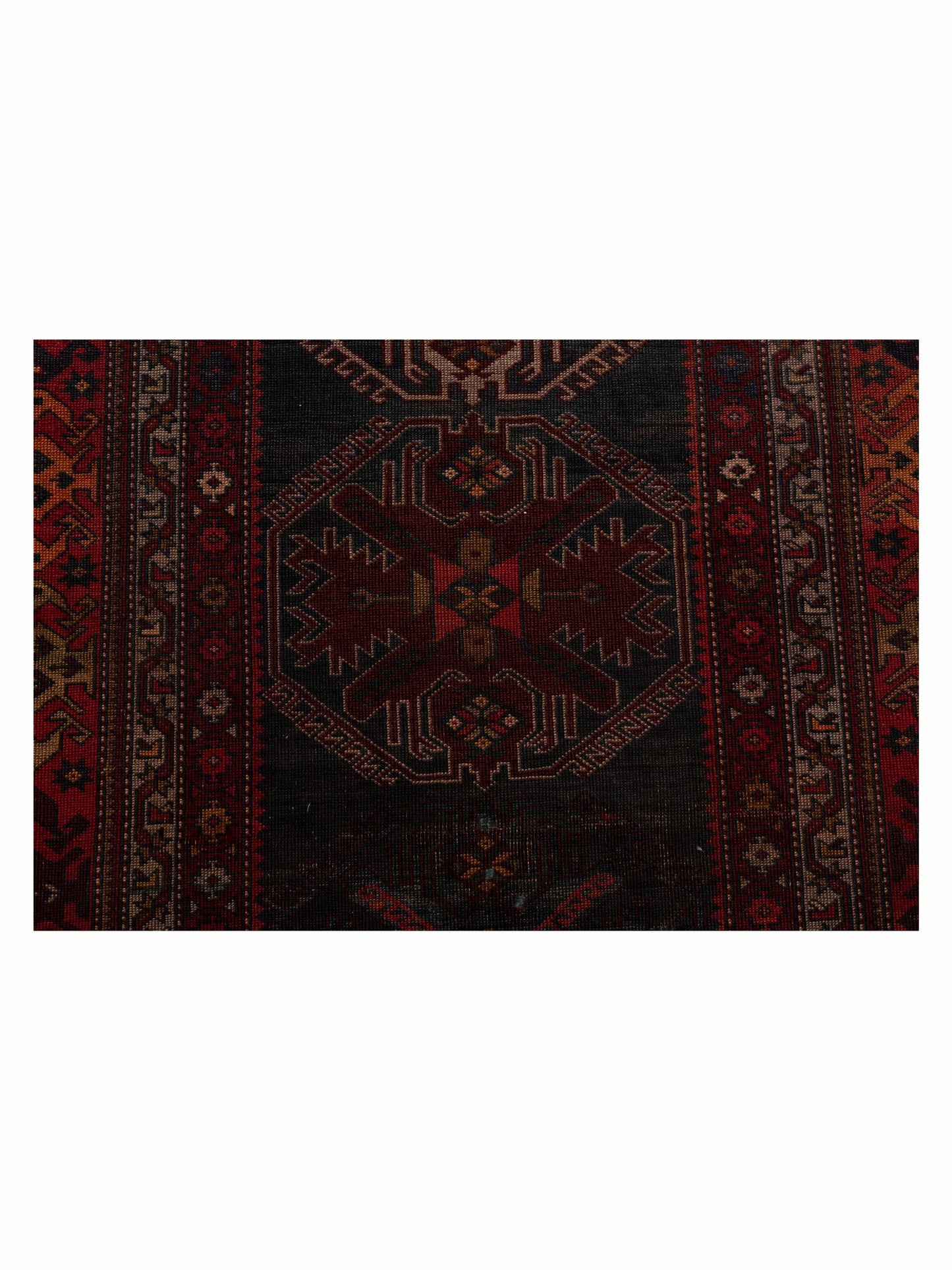 Old Anatolian 118731 Black Red 4.4x7.5 Hand Knotted Rug