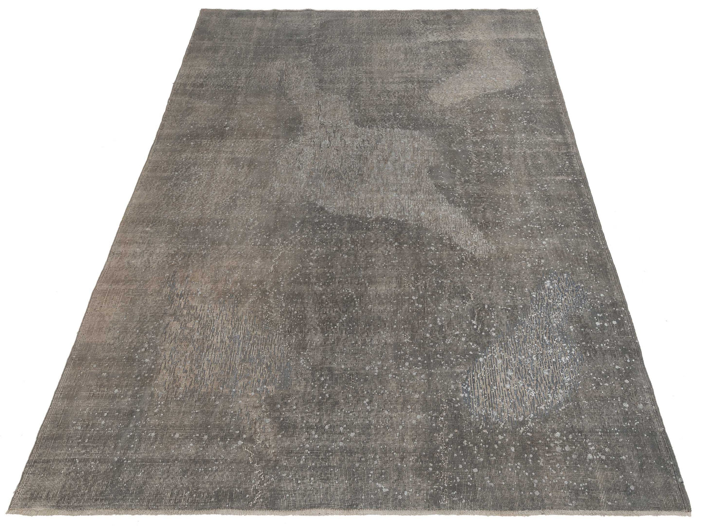 Vintage 118756 Gray 6.10x10.1 Hand Knotted Rug