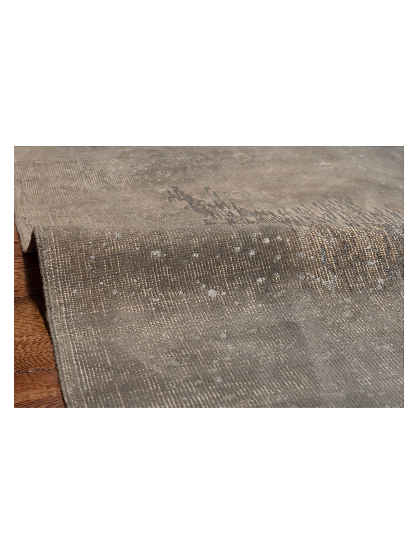 Vintage 118756 Gray 6.10x10.1 Hand Knotted Rug