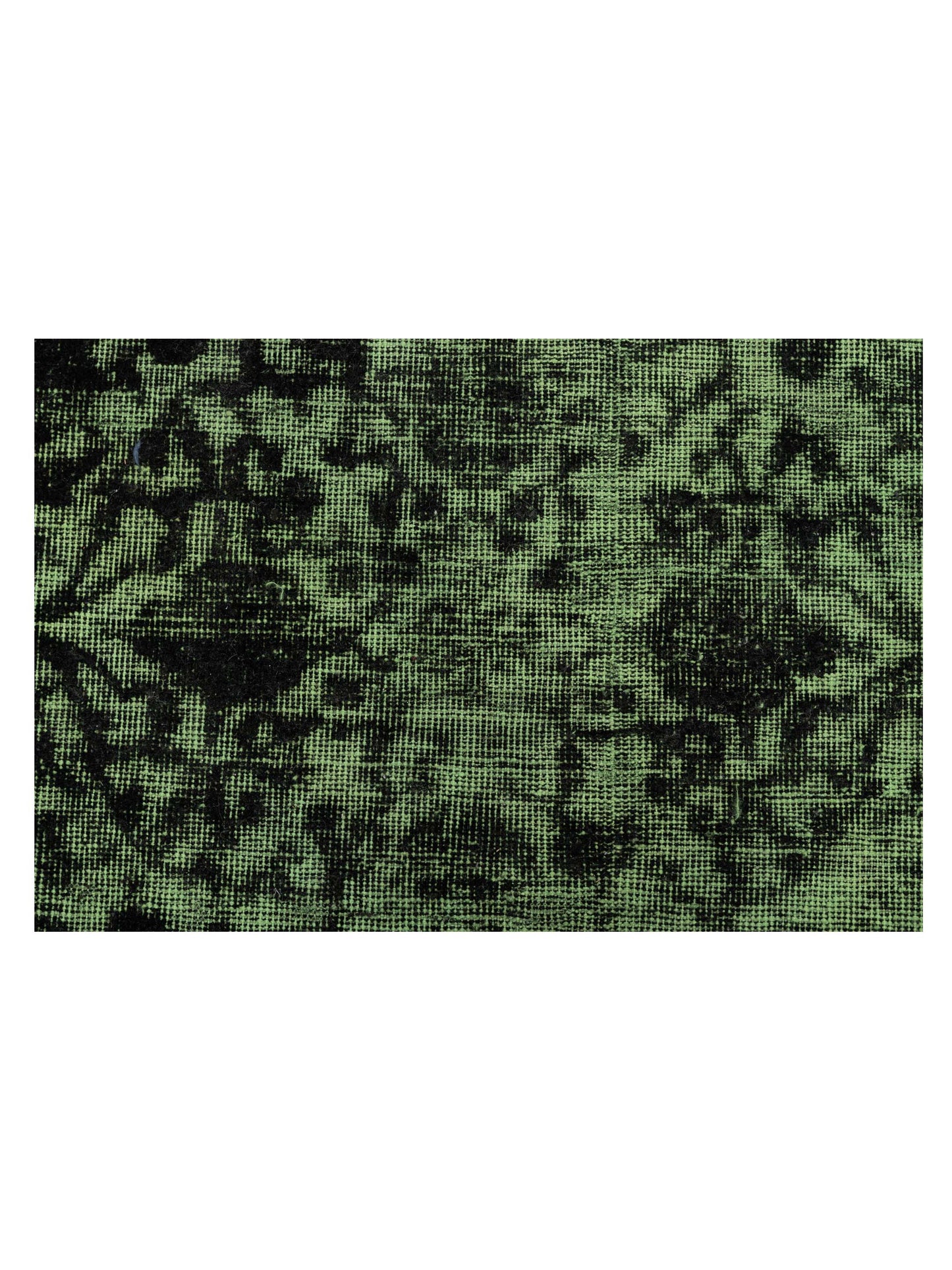 Vintage 118781 Green 7.7x15.1 Hand Knotted Rug