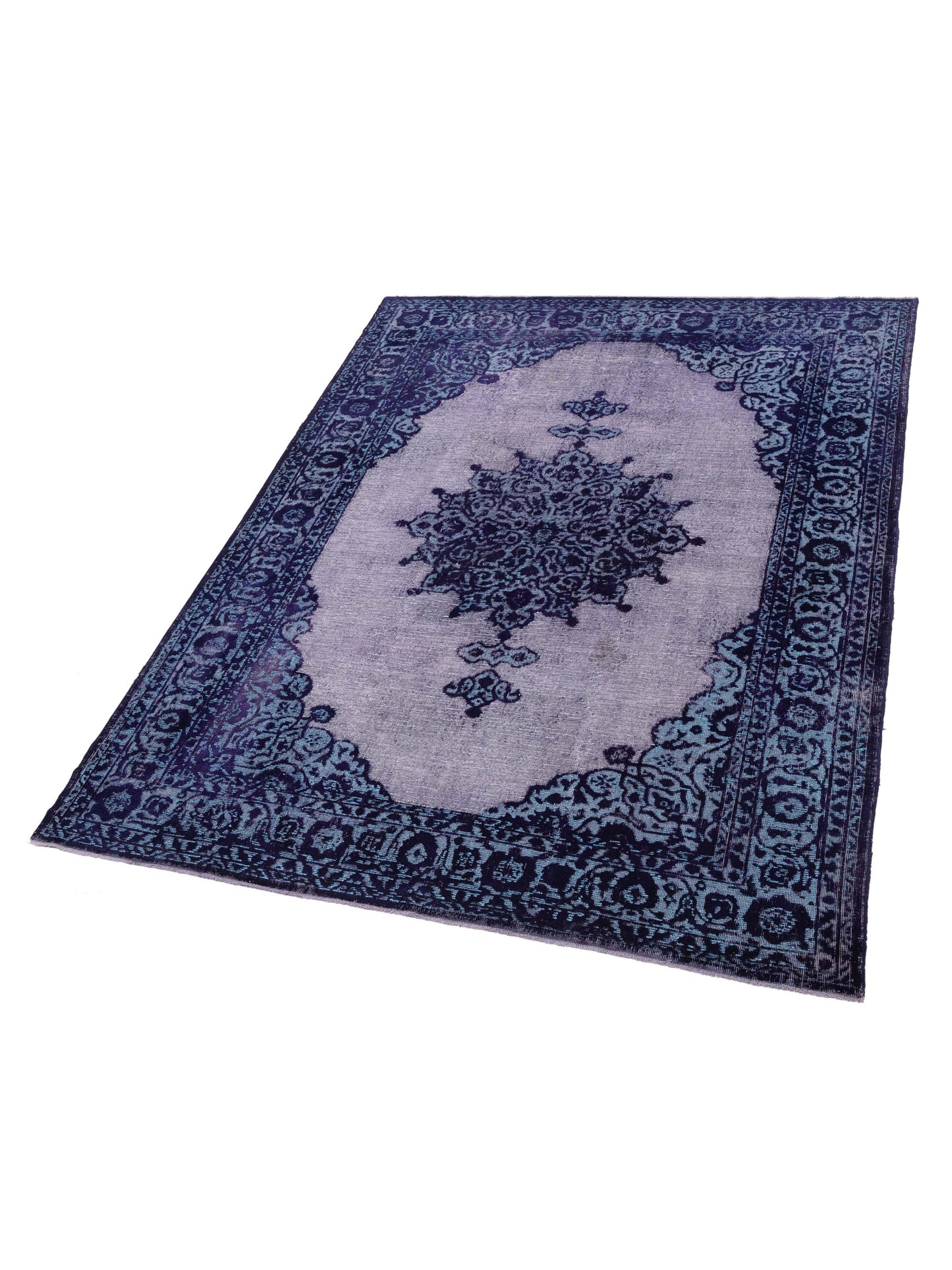 Vintage 118785 Purple 8.2x10.10 Hand Knotted Rug