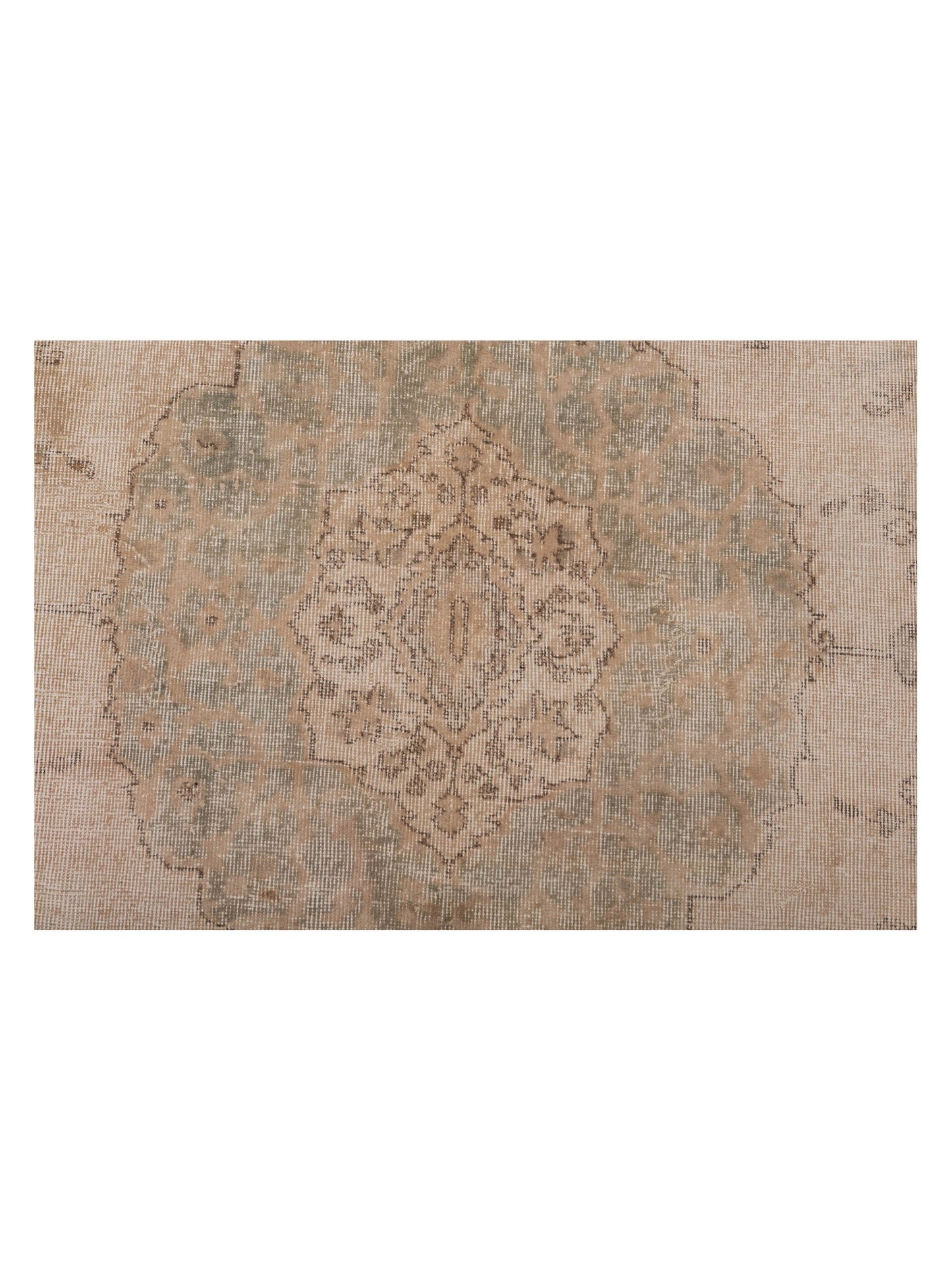 Vintage 118792 Natural 9.5x12.6 Hand Knotted Rug