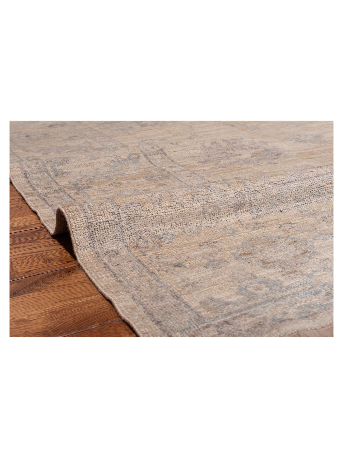 Angora Oushak 118832 Ivory Ivory 8.9x10.2 Hand Knotted Rug