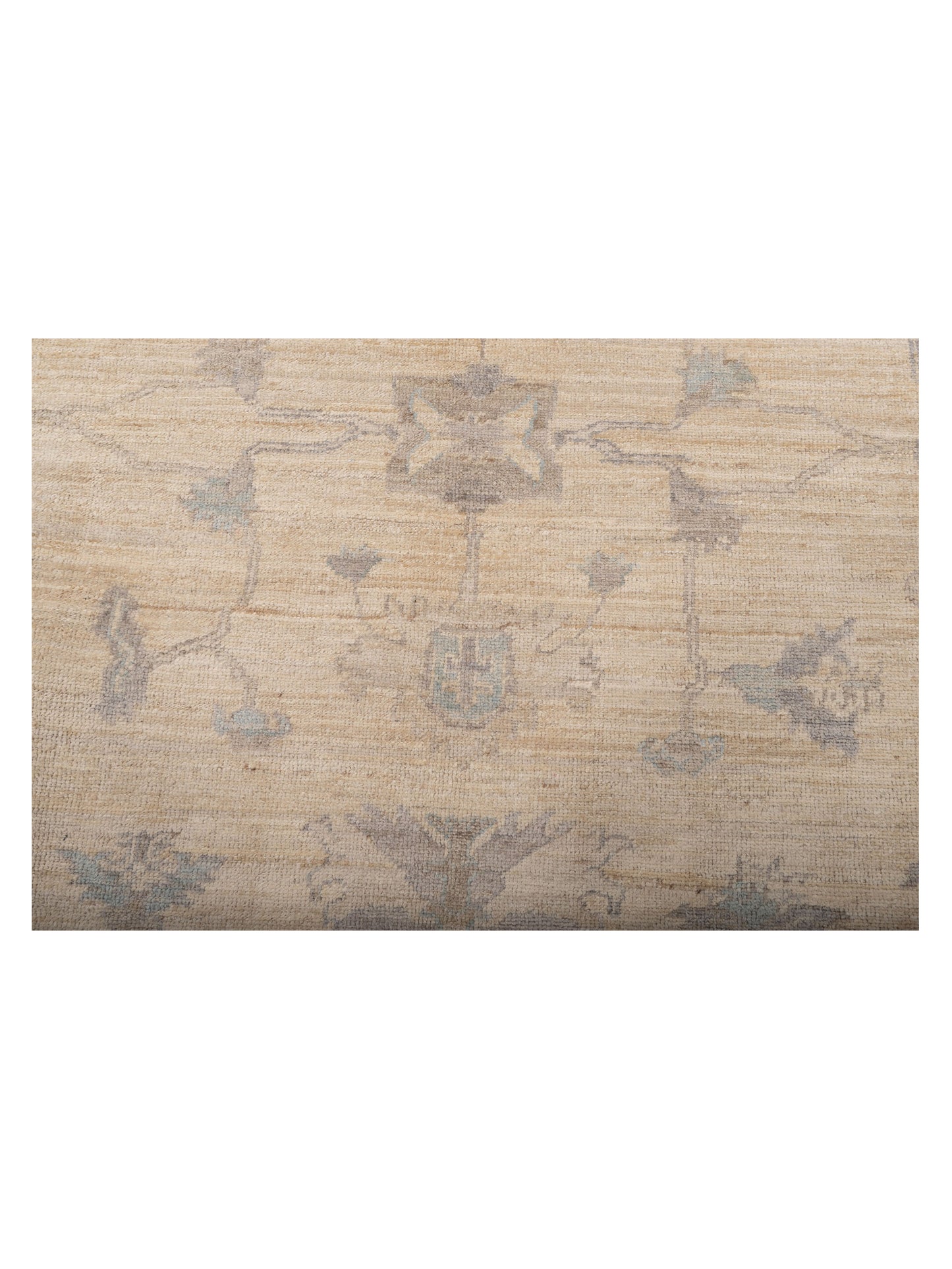 Angora Oushak 118832 Ivory Ivory 8.9x10.2 Hand Knotted Rug