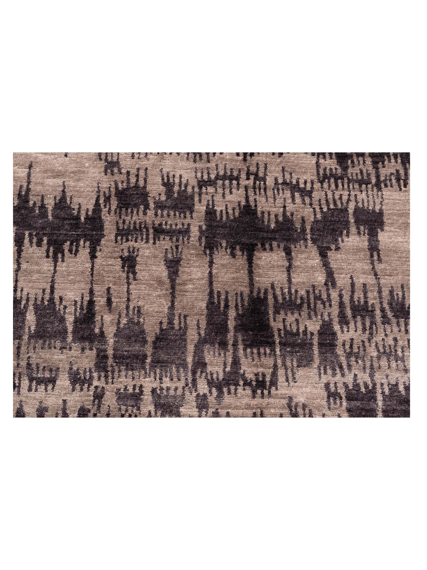 Tibetino 118870 Charcoal Gray 6.2x8.10 Hand Knotted Rug