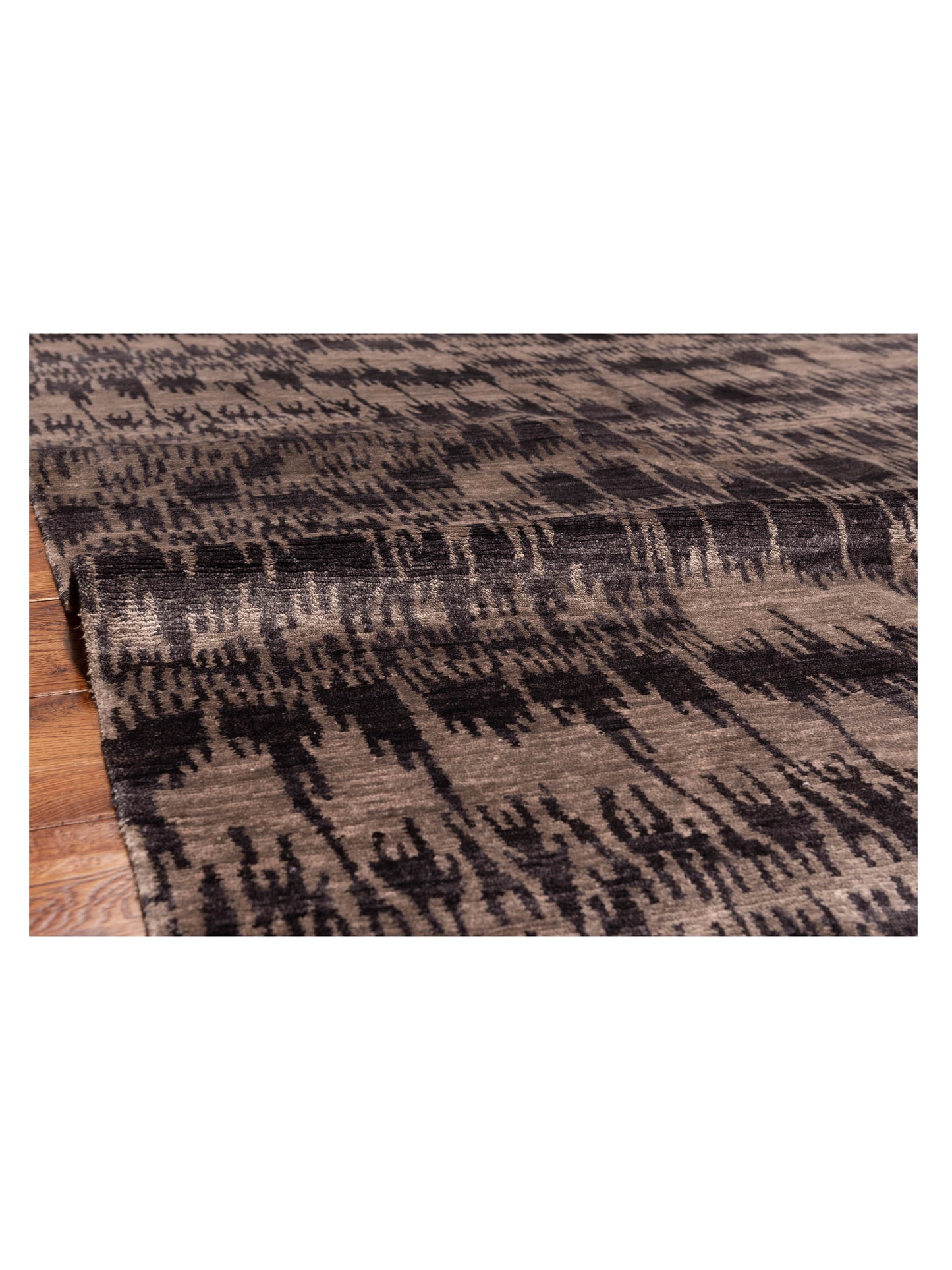 Tibetino 118870 Charcoal Gray 6.2x8.10 Hand Knotted Rug
