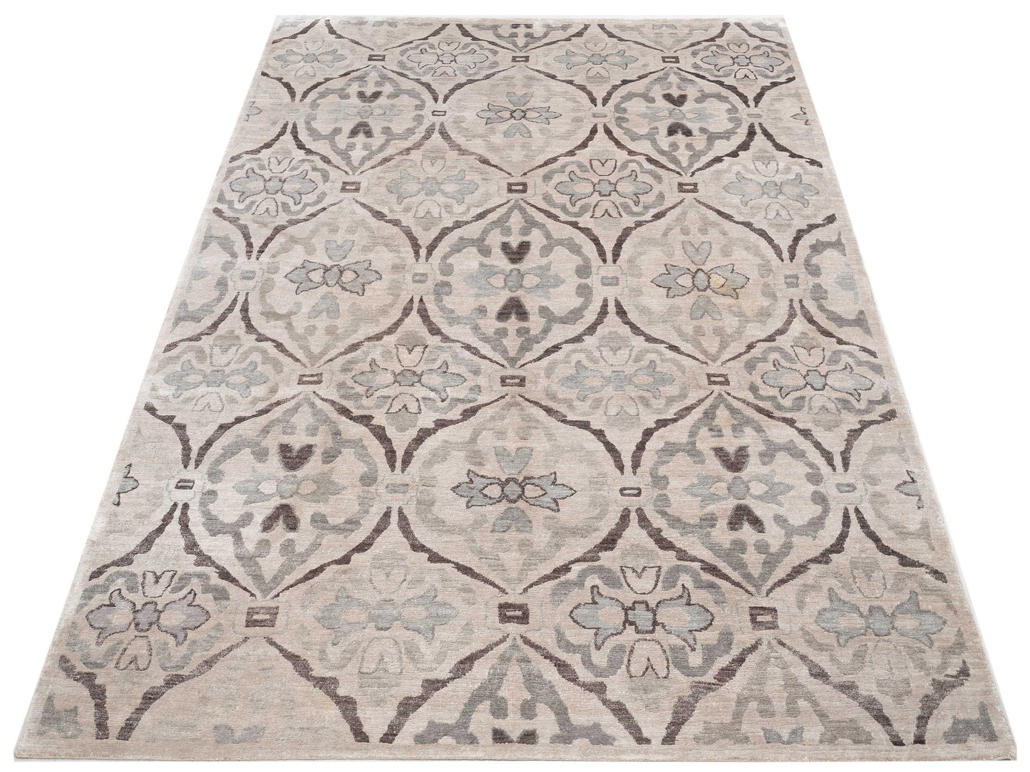 Tibetino 118888 Beige 7.9x9.10 Hand Knotted Rug